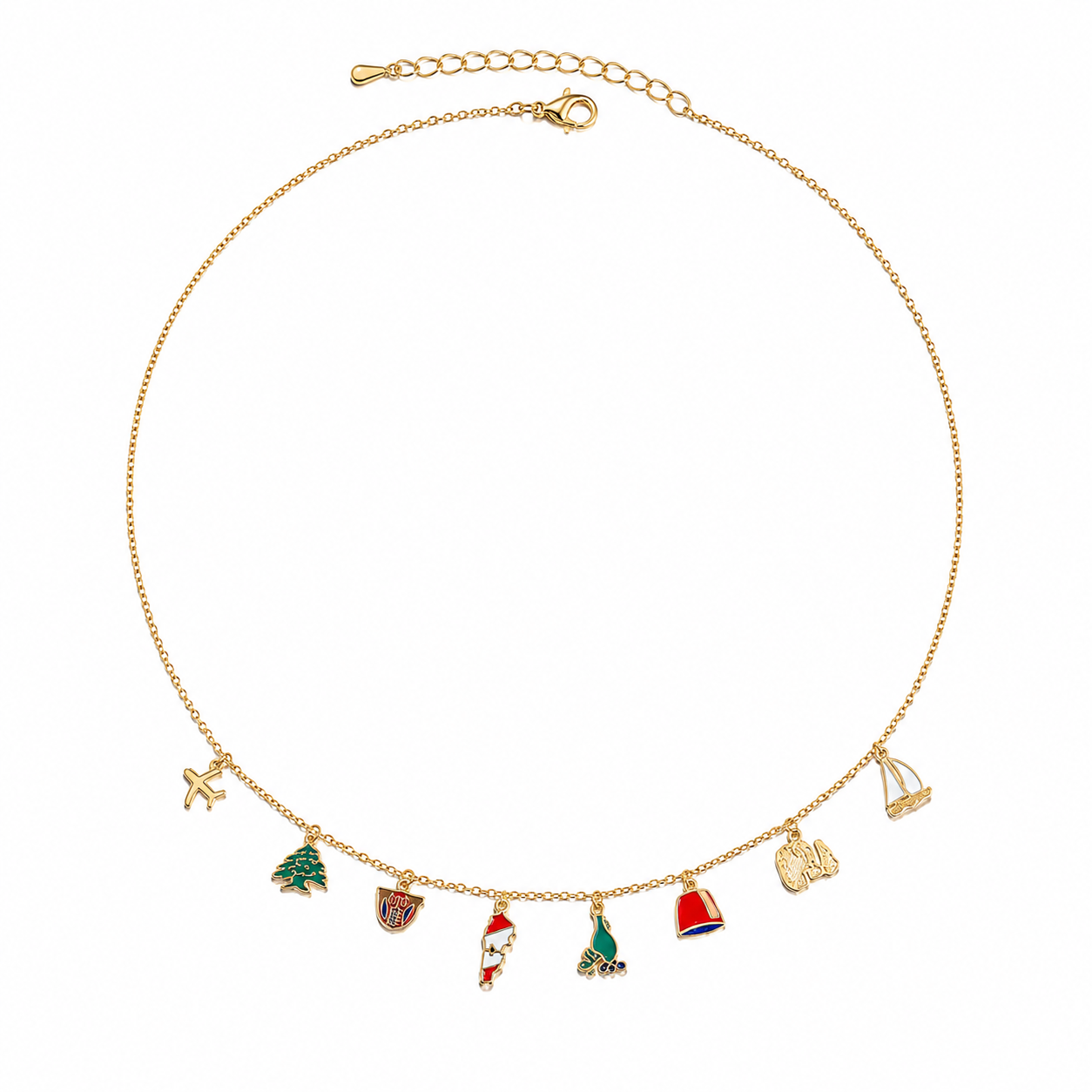 Lebanese Heritage Charm Necklace ✨