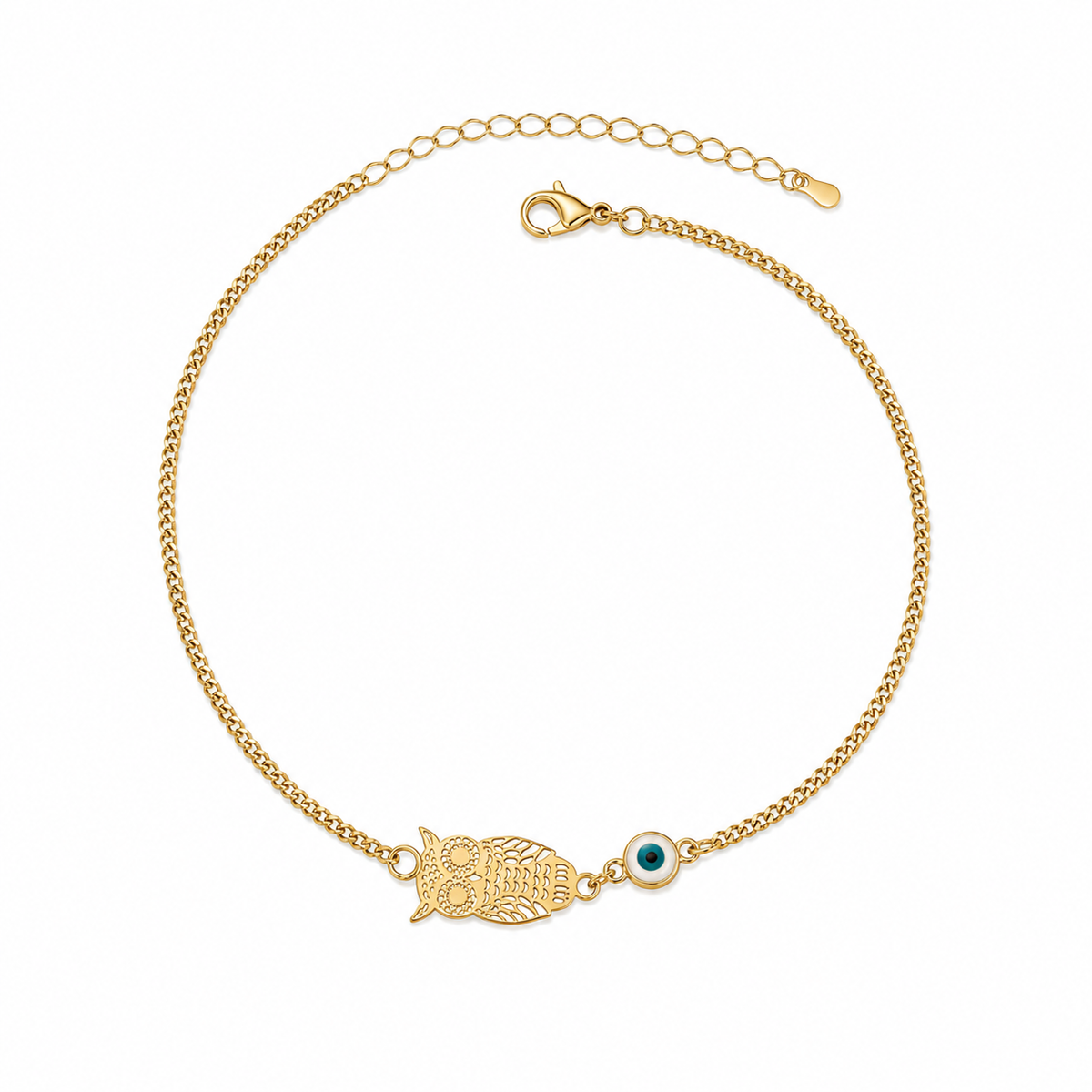 Owl Evil Eye Anklet