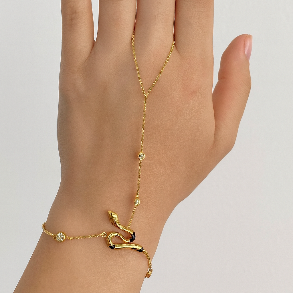 Snake Charm Hand Chain
