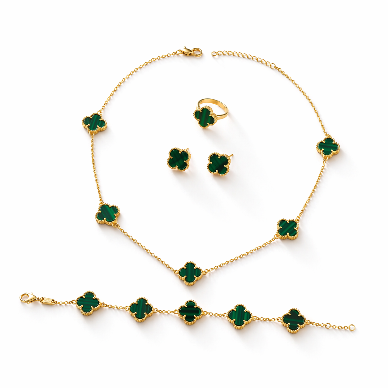 Vancleef Set – Necklace, Bracelet, Ring & Earrings
