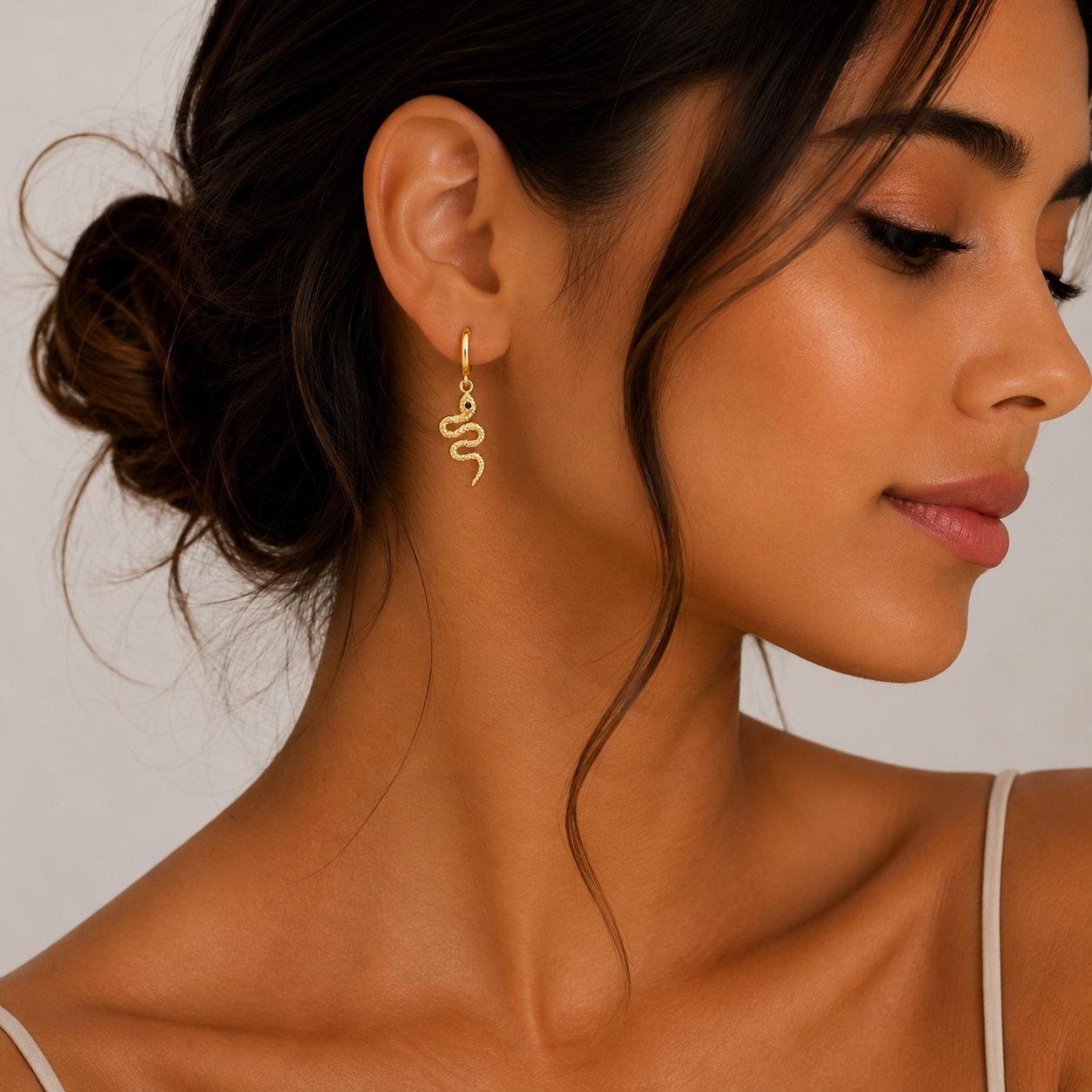 Snake Drop Earrings