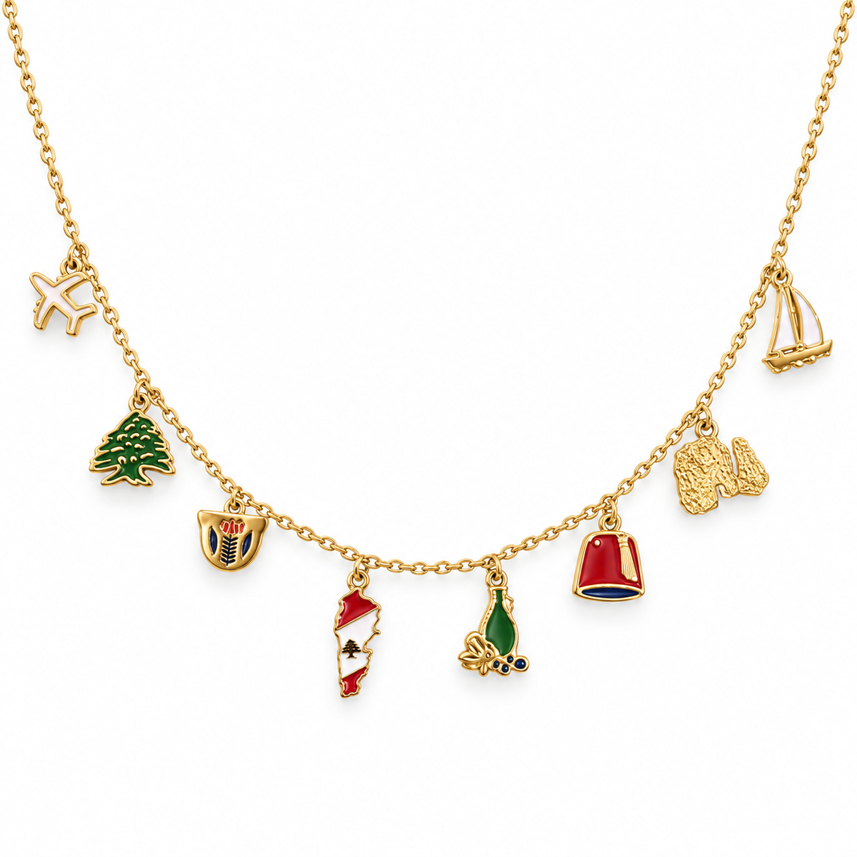 Lebanese Heritage Charm Necklace