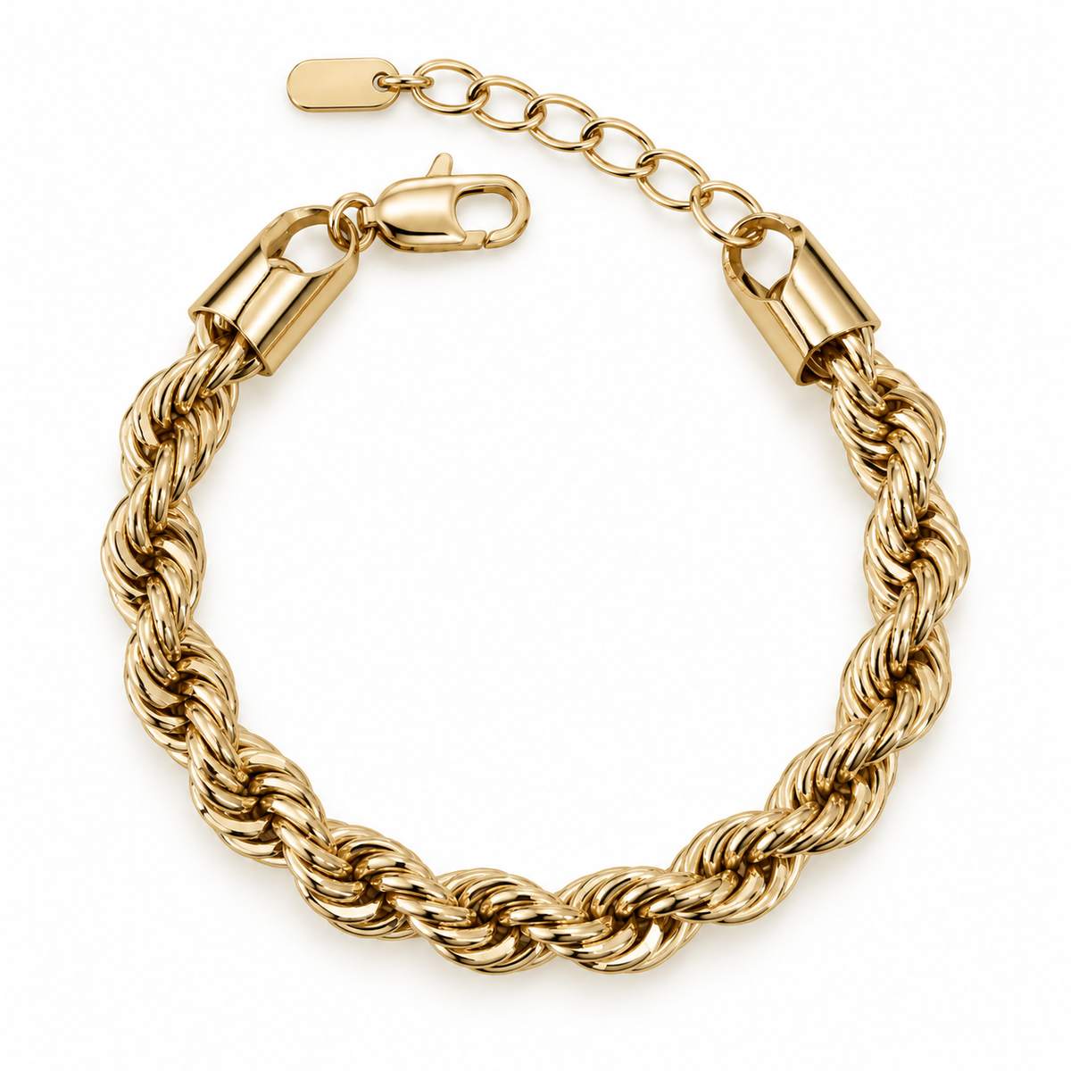 Women’s Braided twisted Rope Chain Bracelet (17cm)