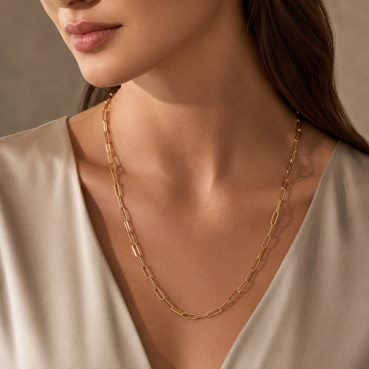 Paperclip Chain Necklace – 60 cm