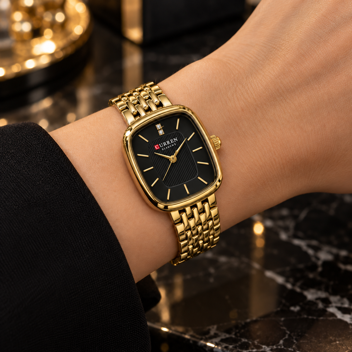 Curren rectangular dial watch(woman)