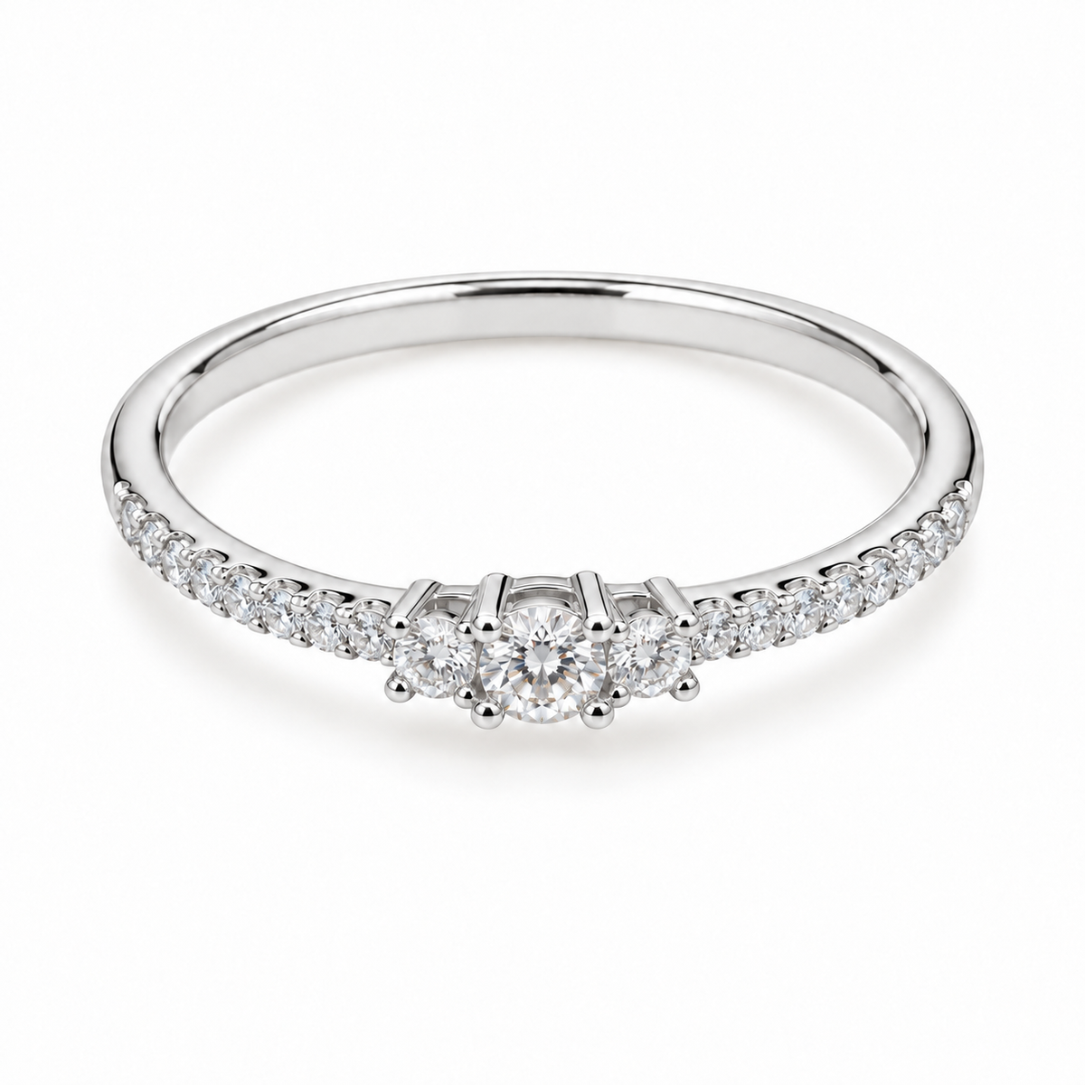 Celeste thin Sparkle Ring – Gold & Silver Duo