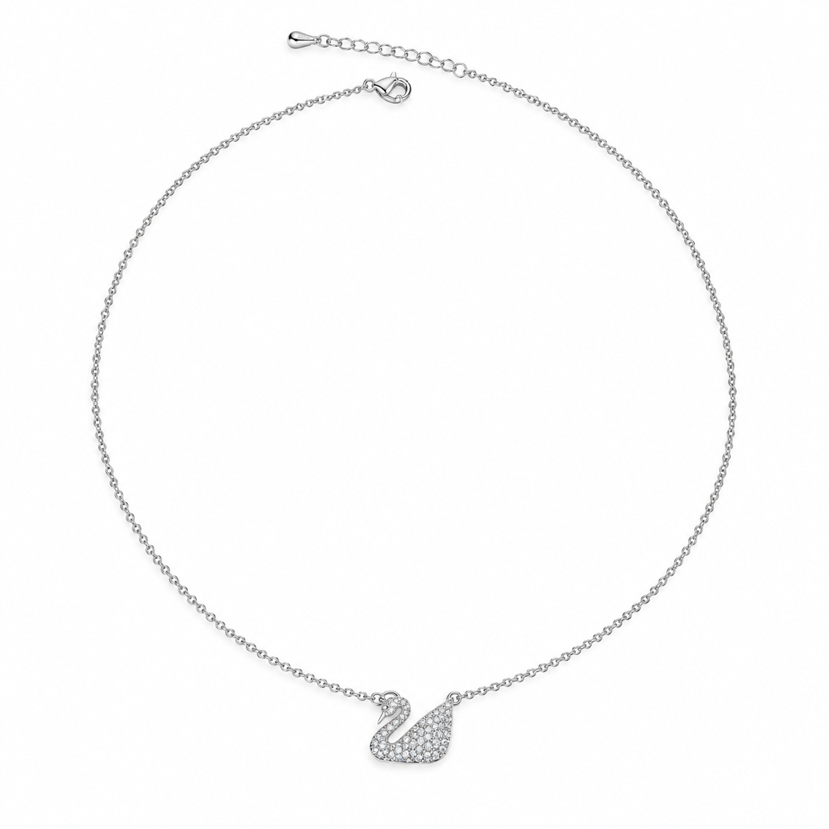 Crystal Swan Necklace