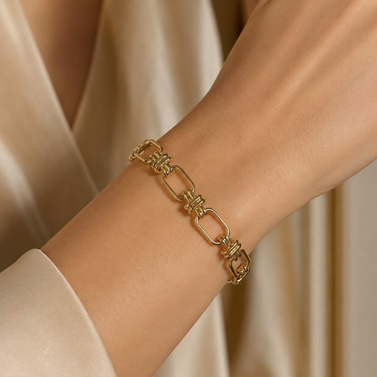 Sculpted Link Bracelet