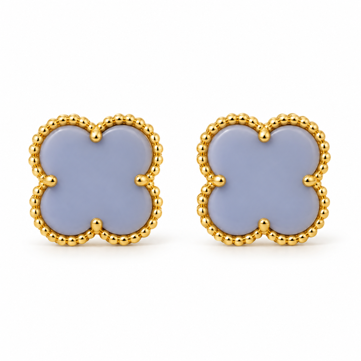 Clover Stud Earrings – Multi-Color Collection