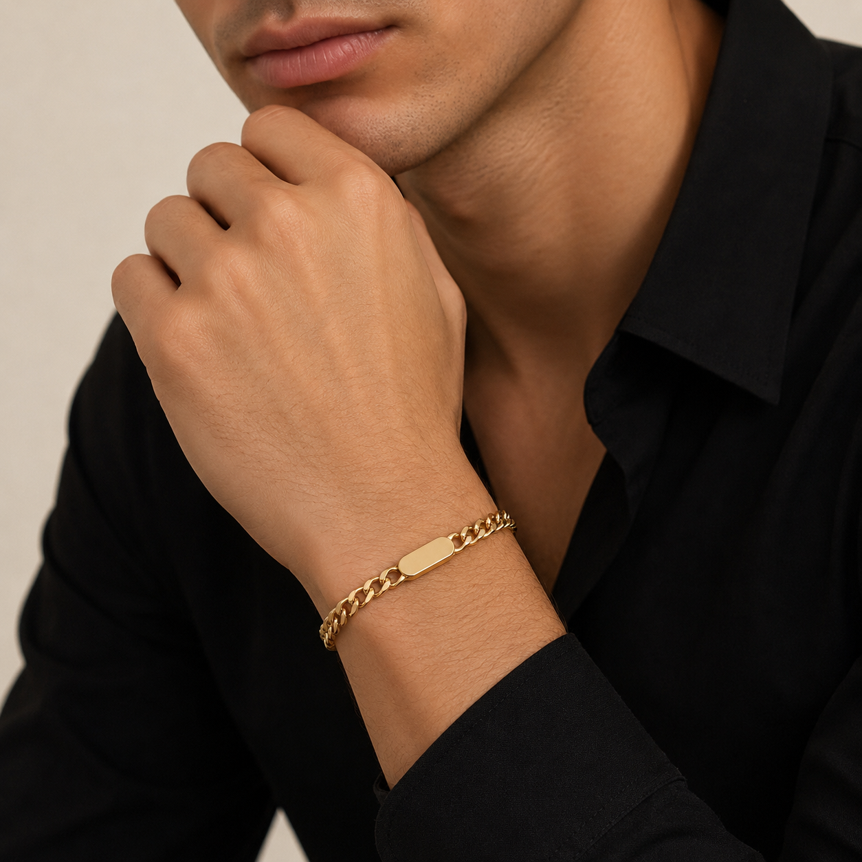 Cuban Chain Bracelet – Gold & Silver