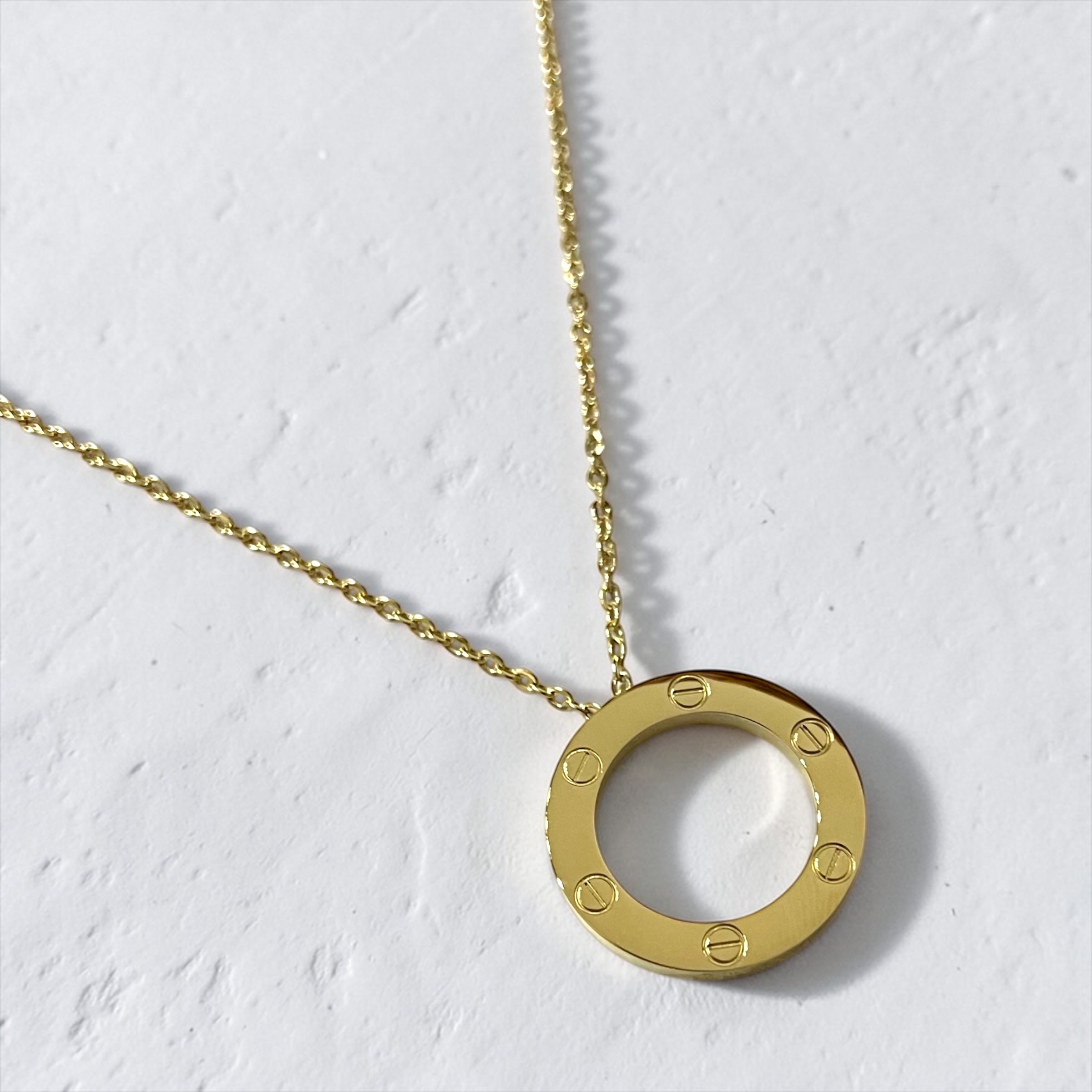 Cartier Circle Necklace – Screw Motif Edition