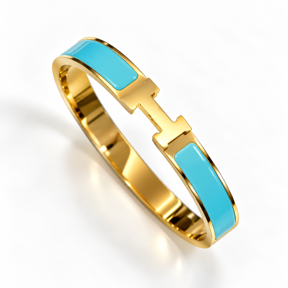 VIP H Enamel Interlock BANGLE – Multiple Colors
