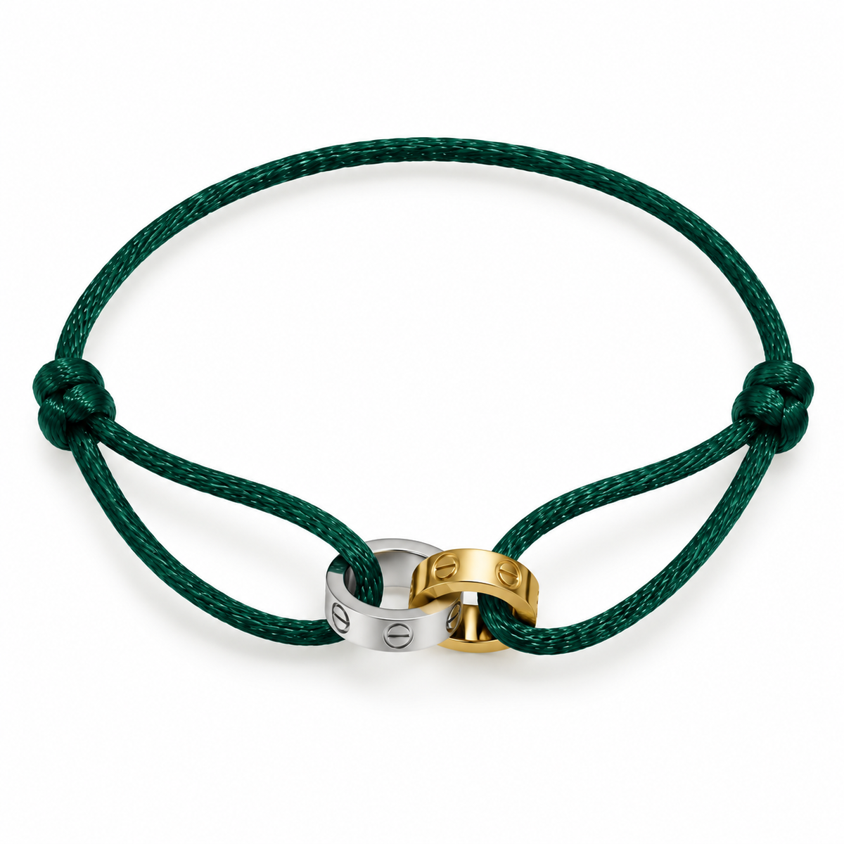 Love dual color Cord Bracelet – Adjustable Unisex Design