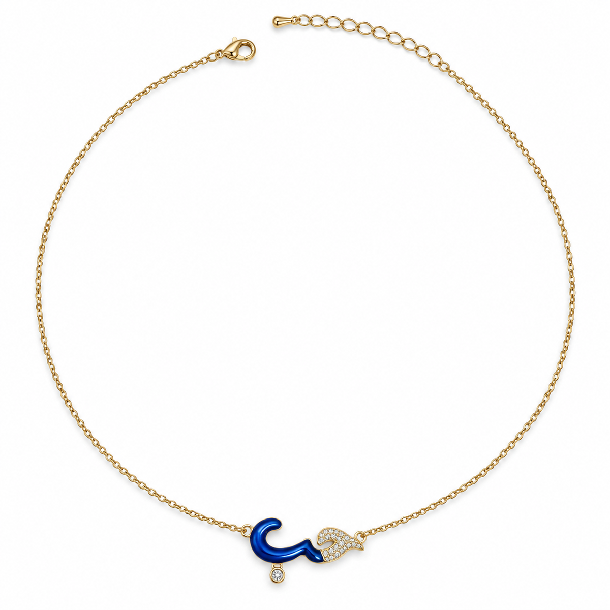 Hob “Love” Enamel & Crystal Necklace 🤍✨