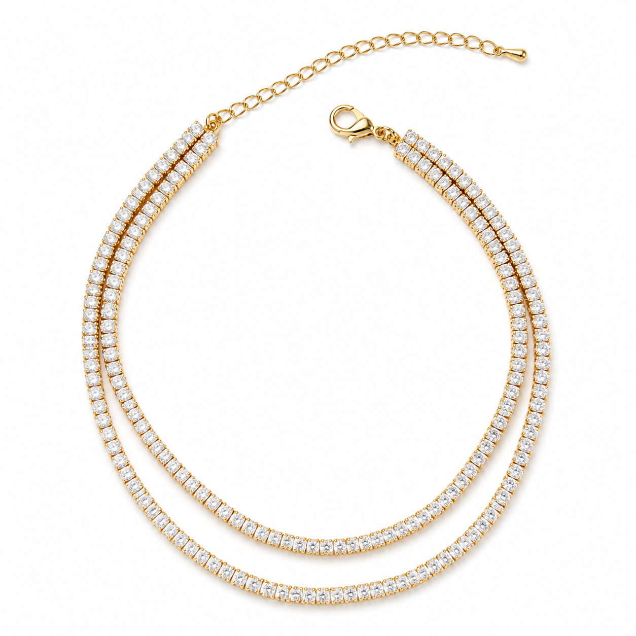 Double-Layer Tennis Anklet