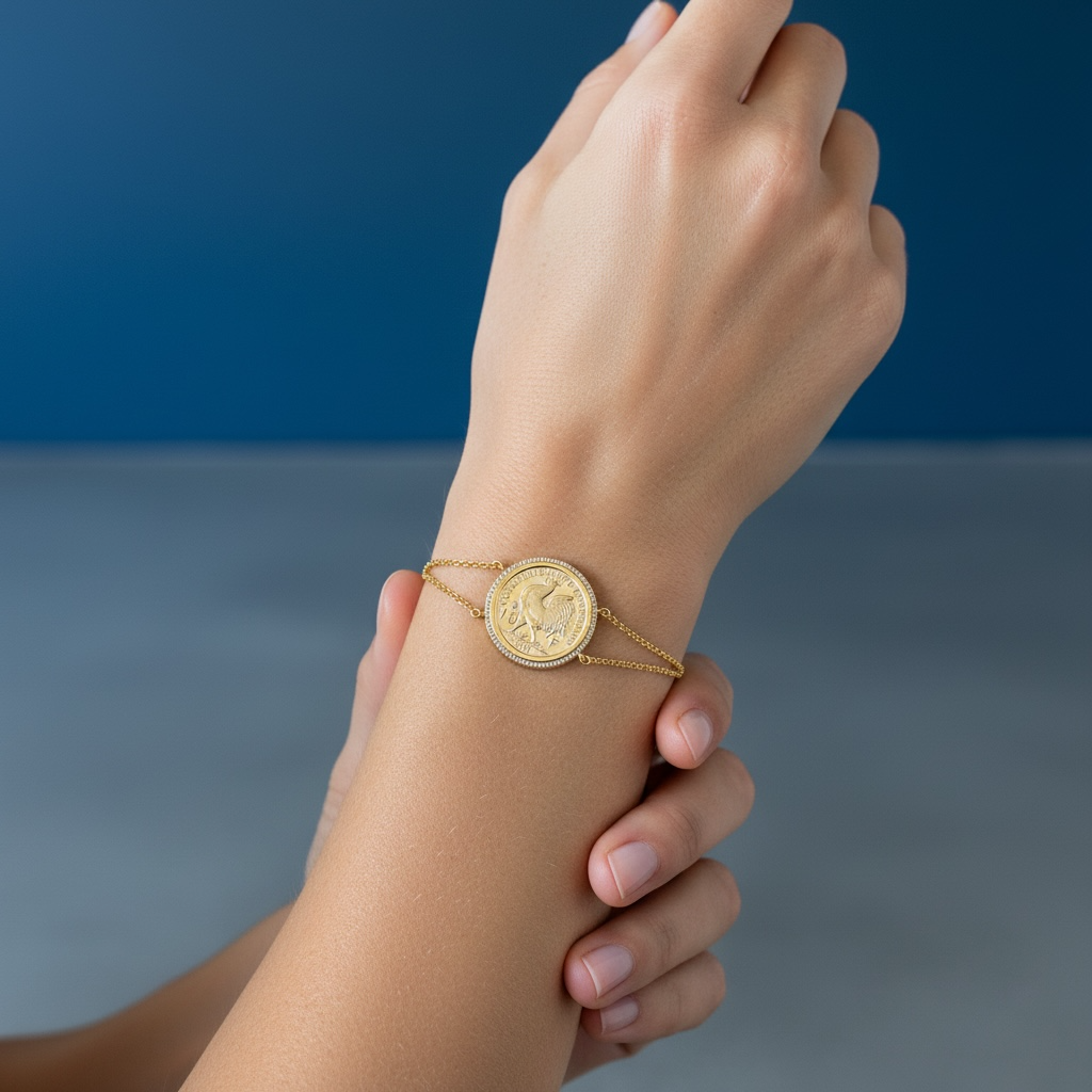 Empire Coin Bracelet – Gold Statement Piece