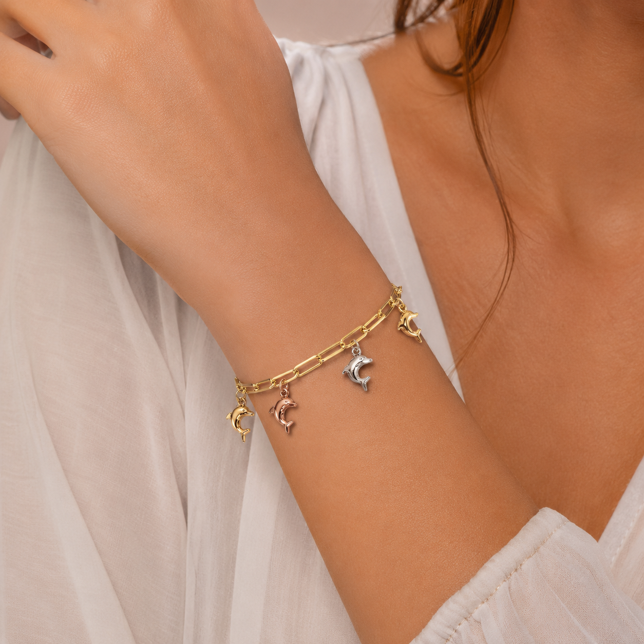 Dolphin Charm Bracelet
