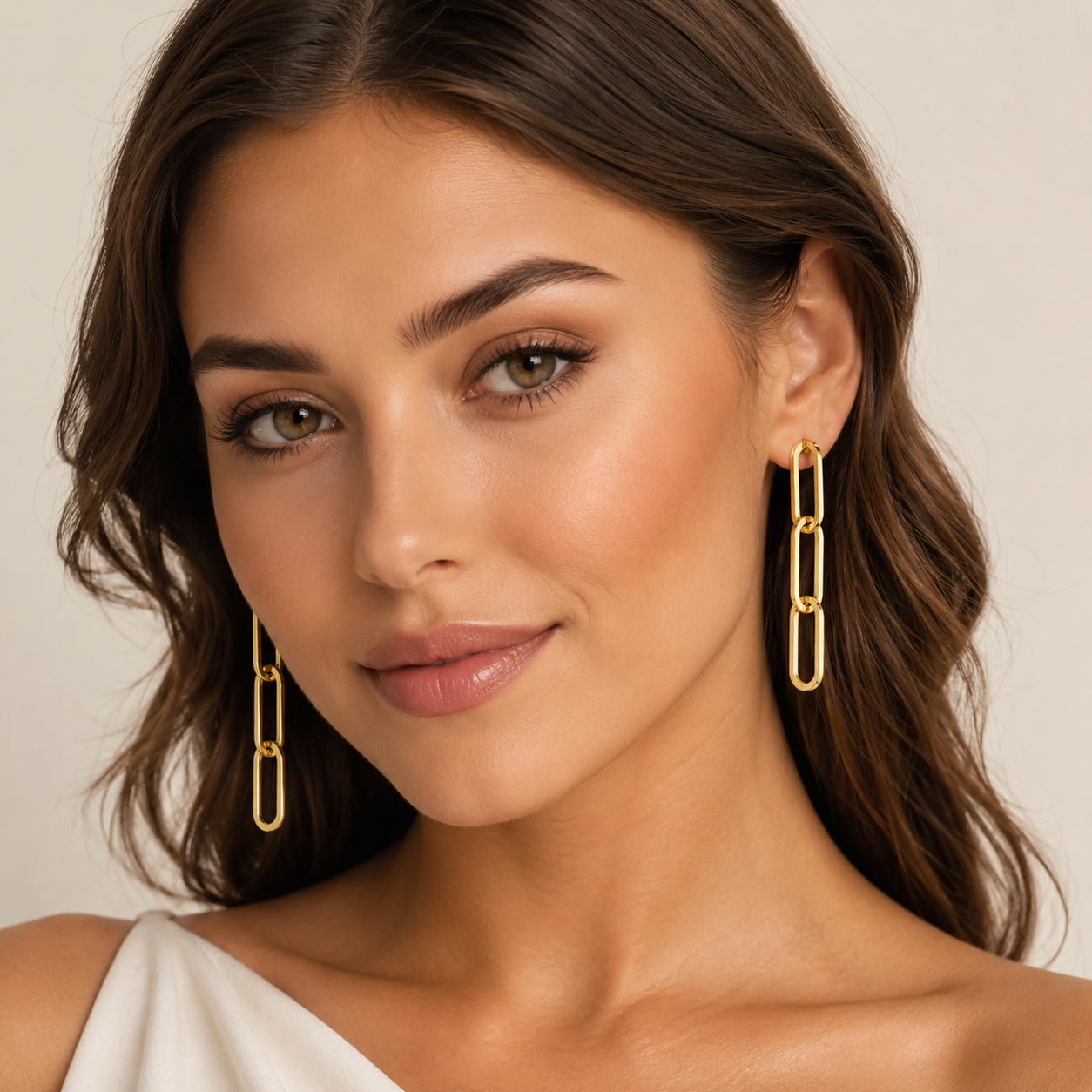 Paperclip Drop Earrings