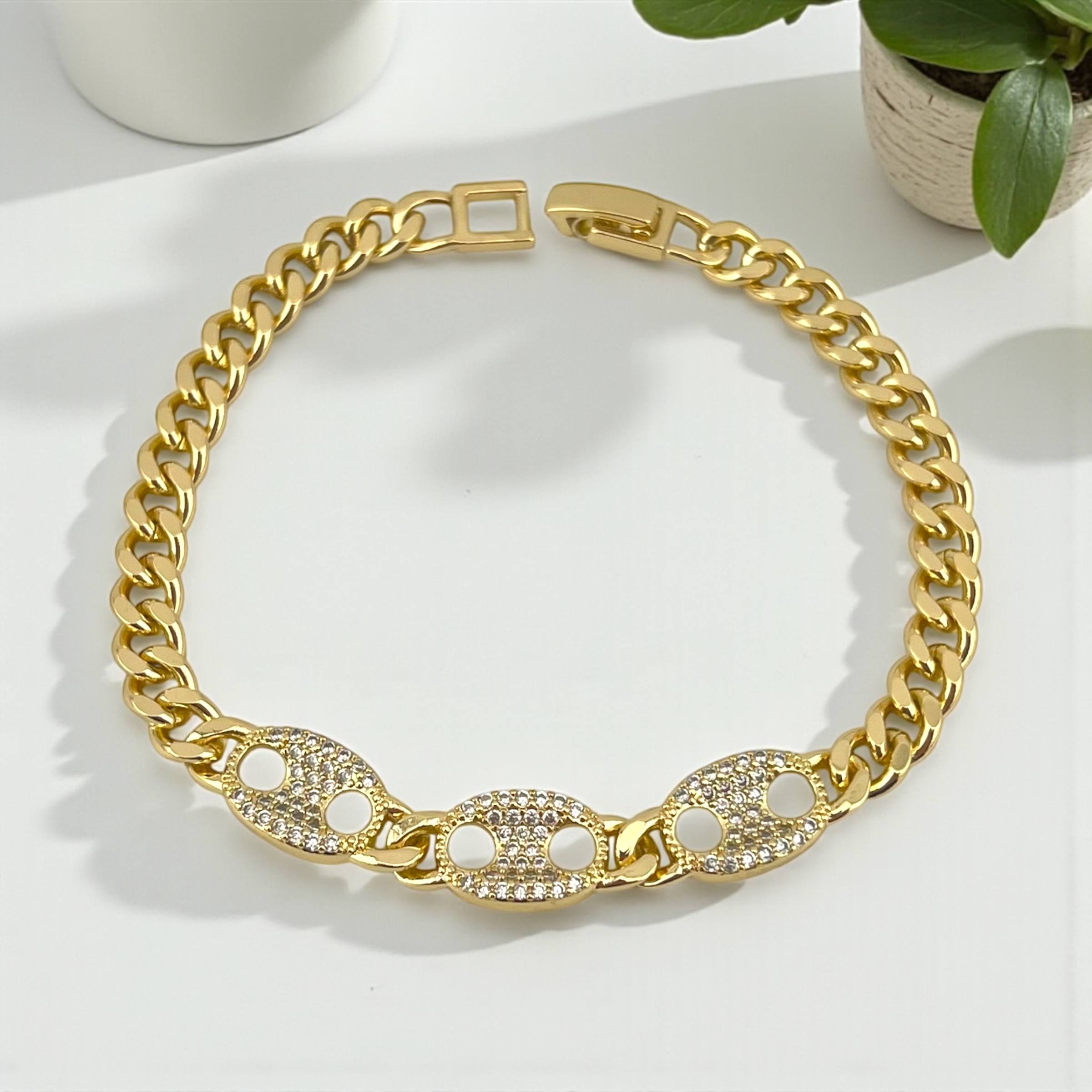 Starlink Pavé Bracelet – Gold Luxe Edition
