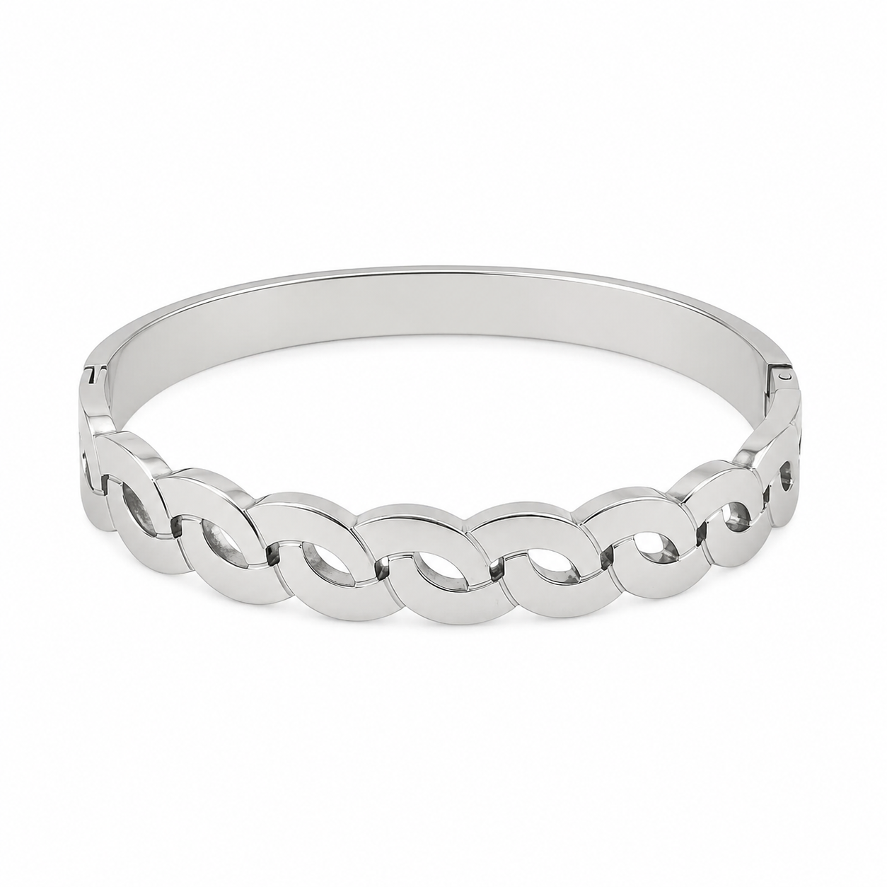 Silver Link Chain Bracelet – Bold Modern Statement