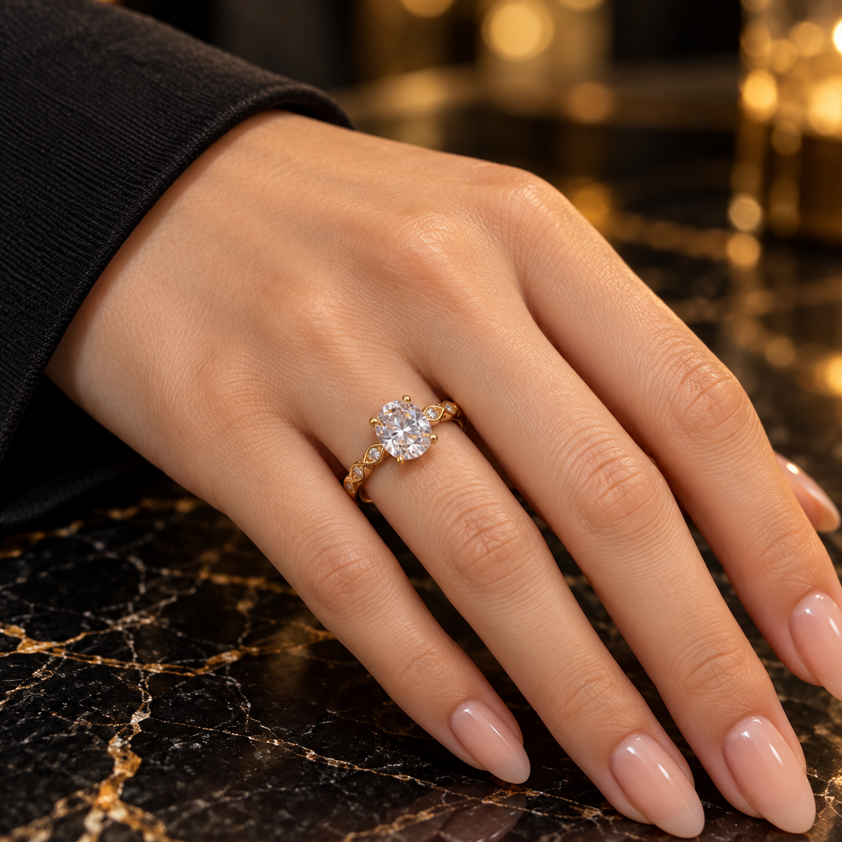 Radiance solitaire Sparkle Ring