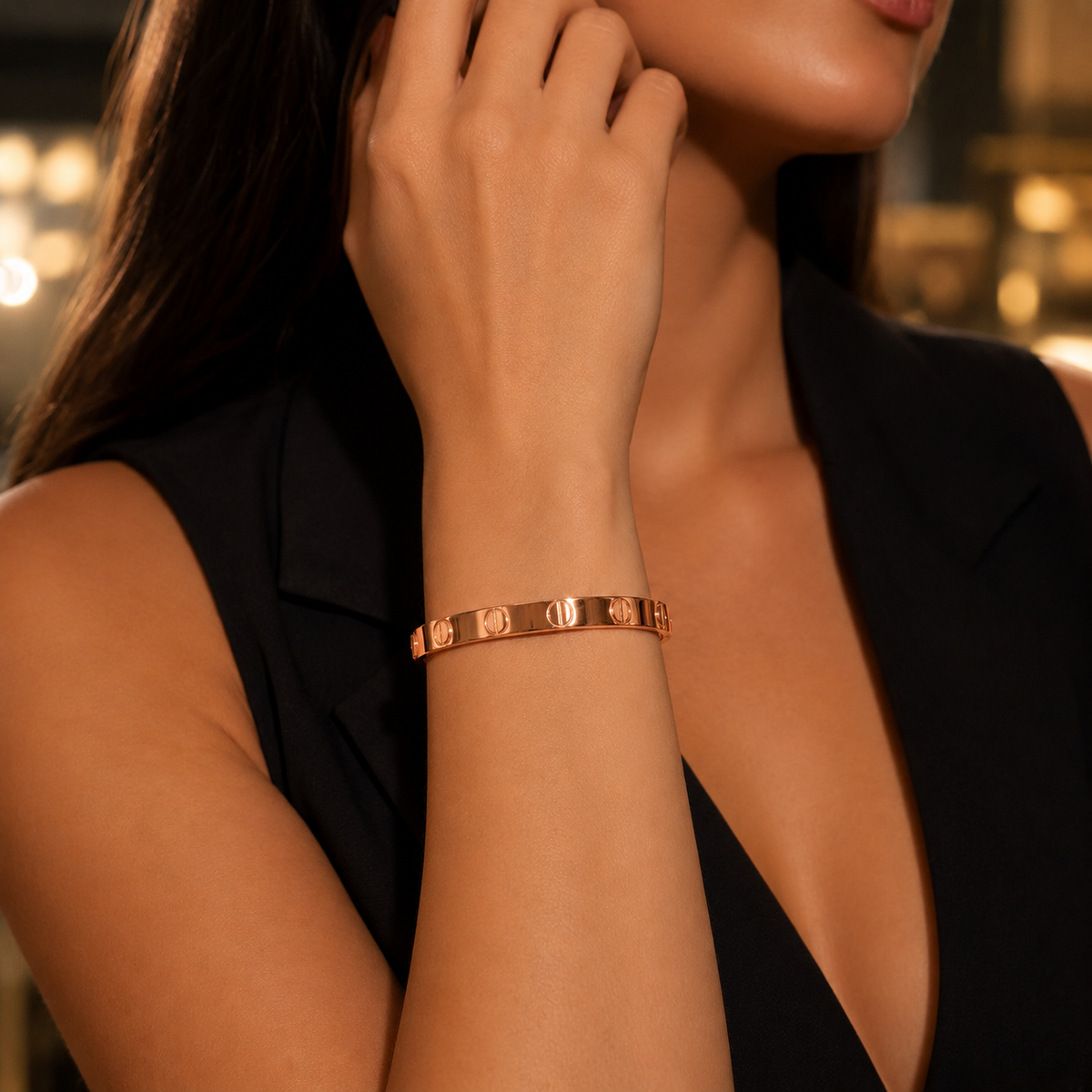 Screw Motif Bangle | Poshewix – view 4