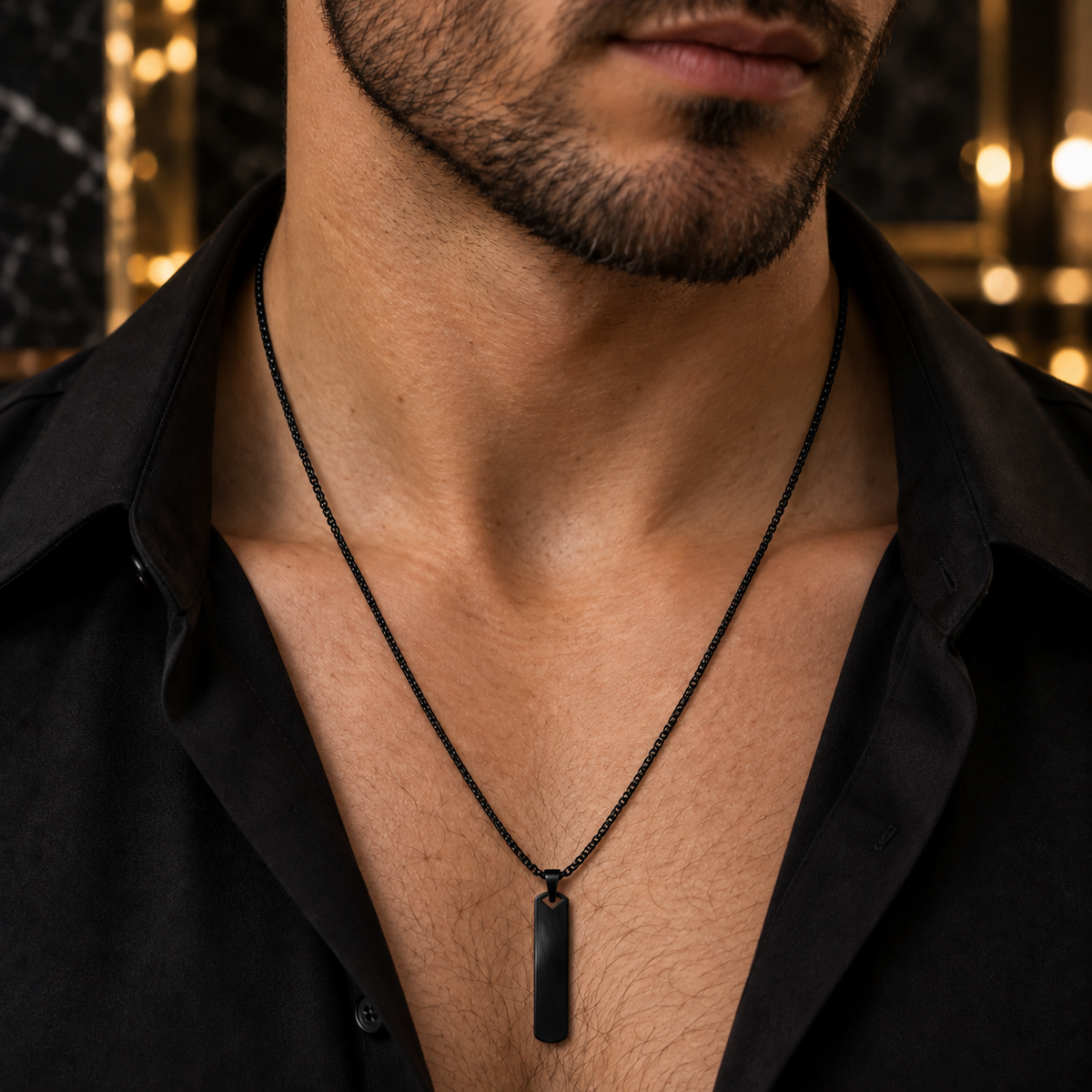 Minimal Bar Pendant Necklace (60cm)✨🔗