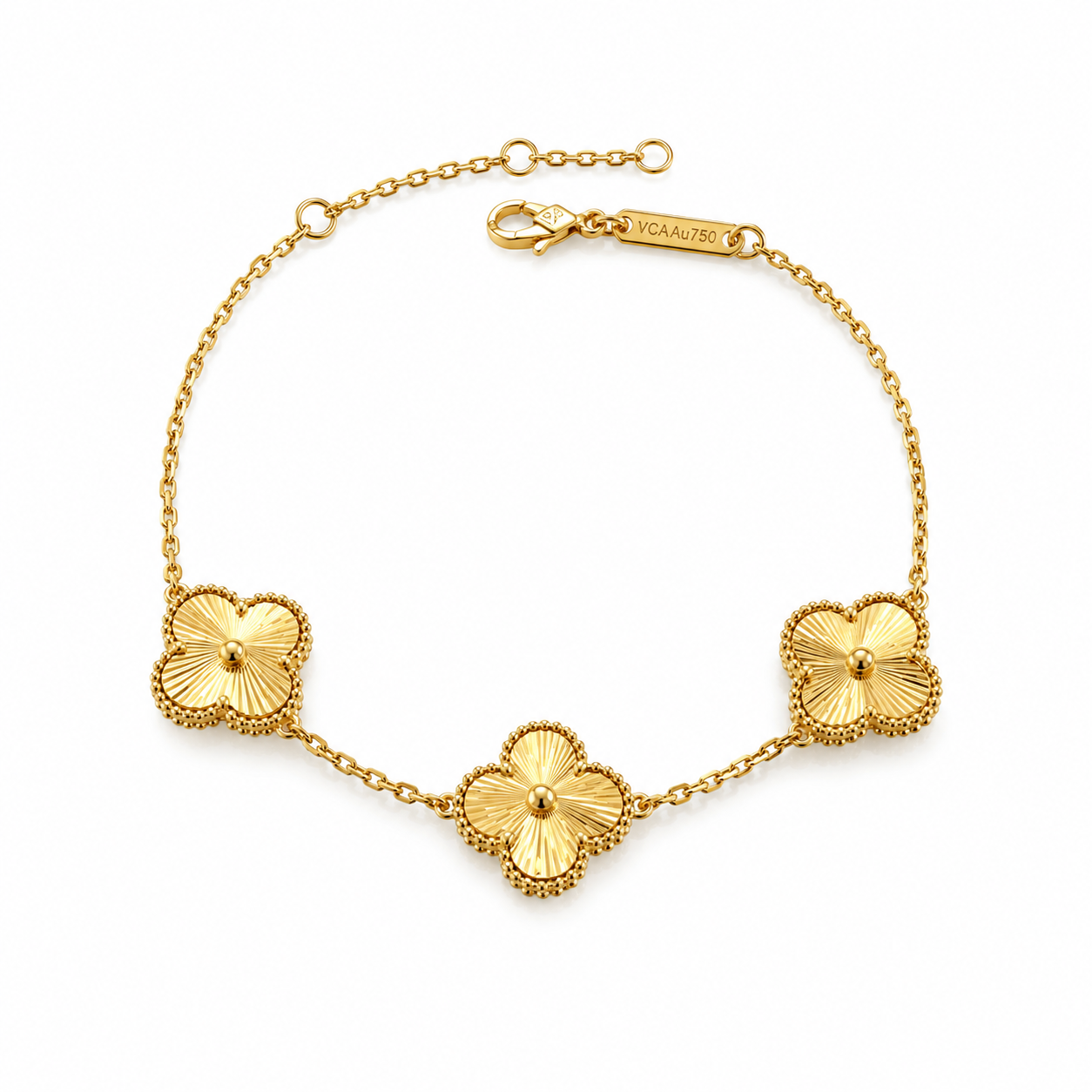Vip Vancleef Three flower Gold Bracelet