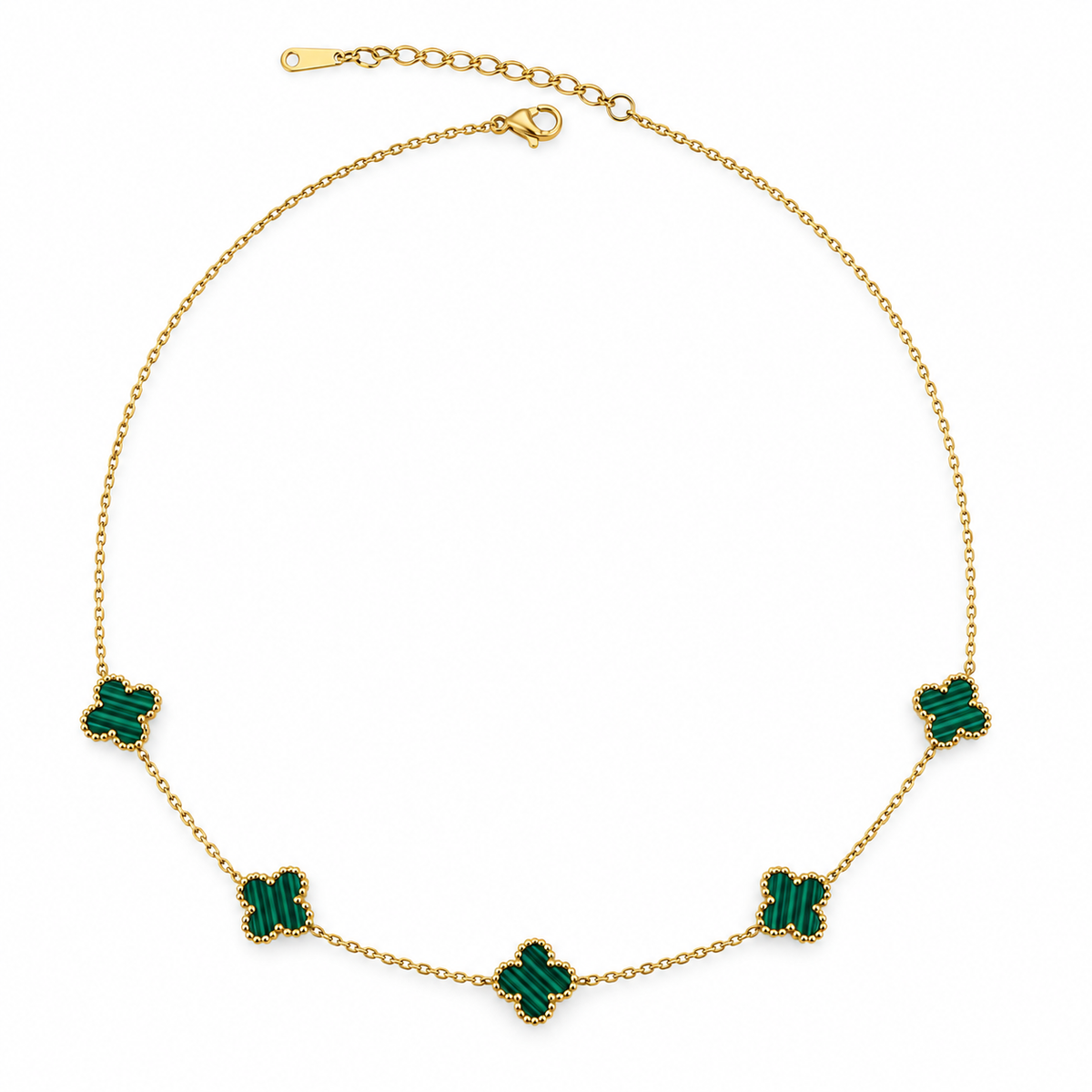 Stainless small five Clover Necklace