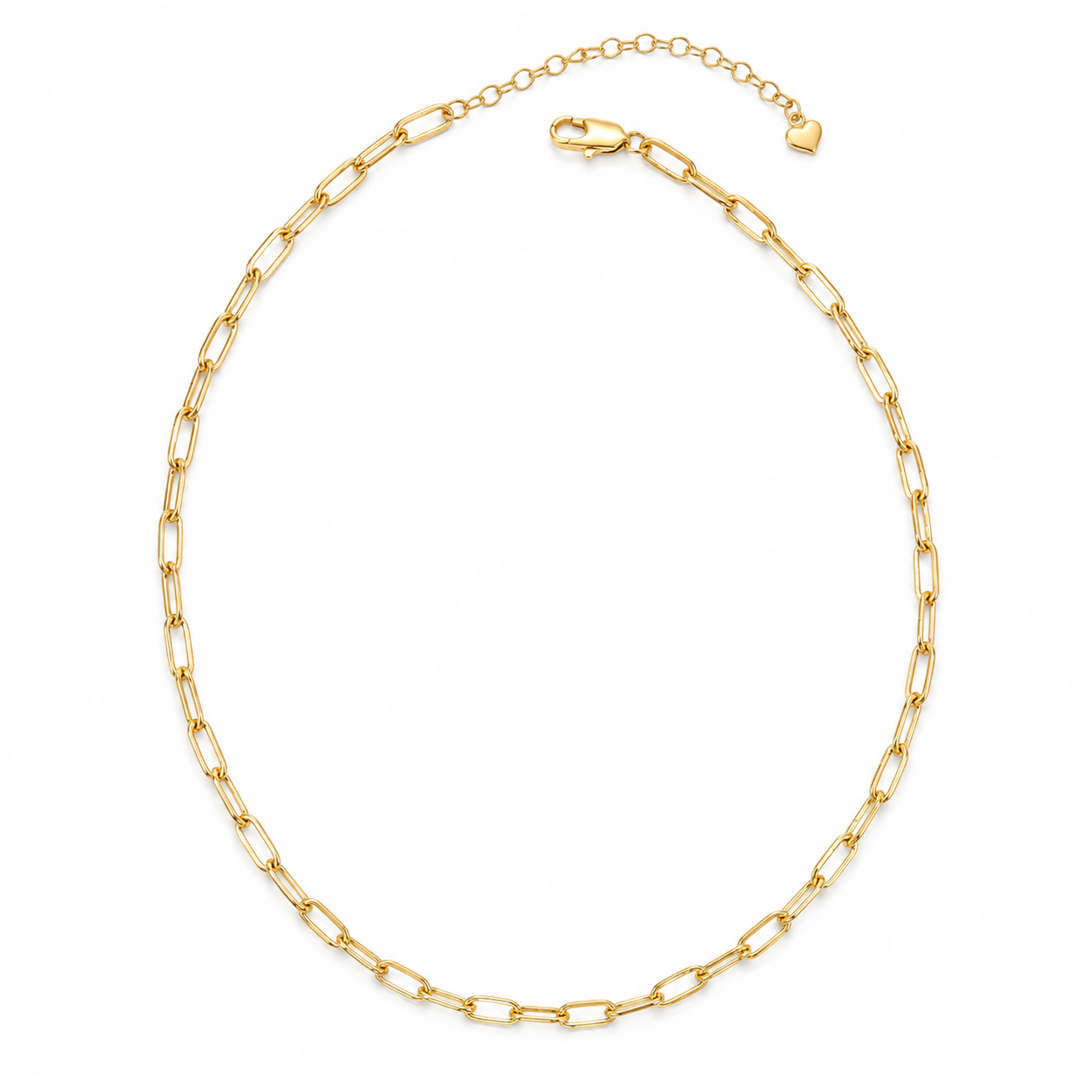 Paperclip Chain Necklace –45cm