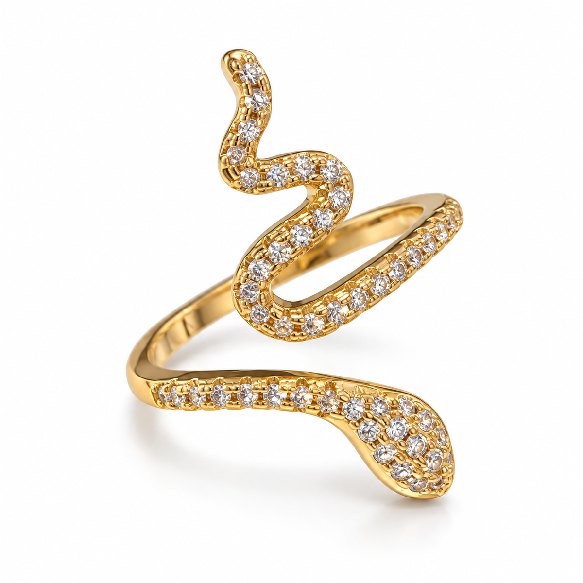 “Golden Snake Ring” – Bold, Mysterious & Mesmerizing 🐍