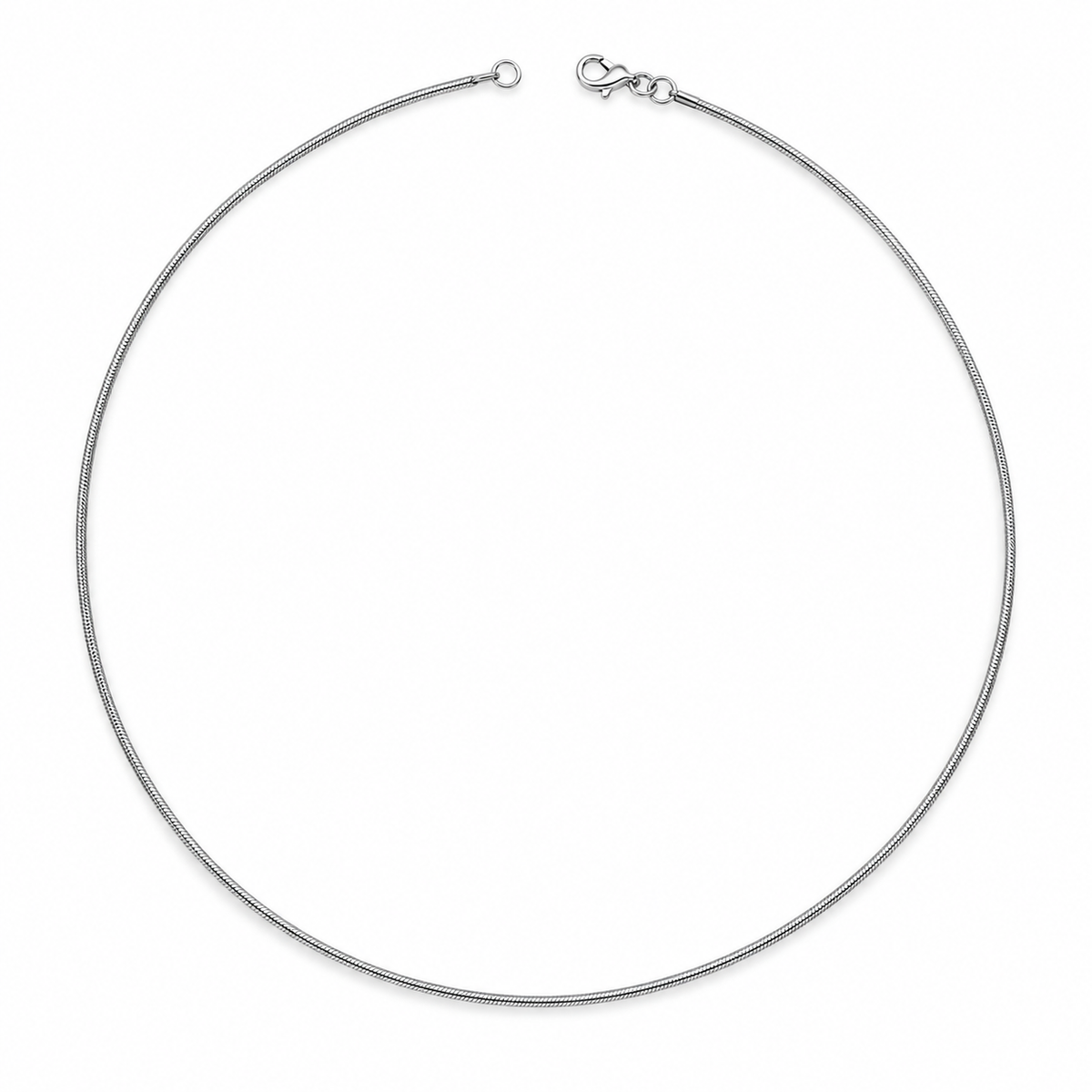 Sleek Minimalist Silver Chain Necklace