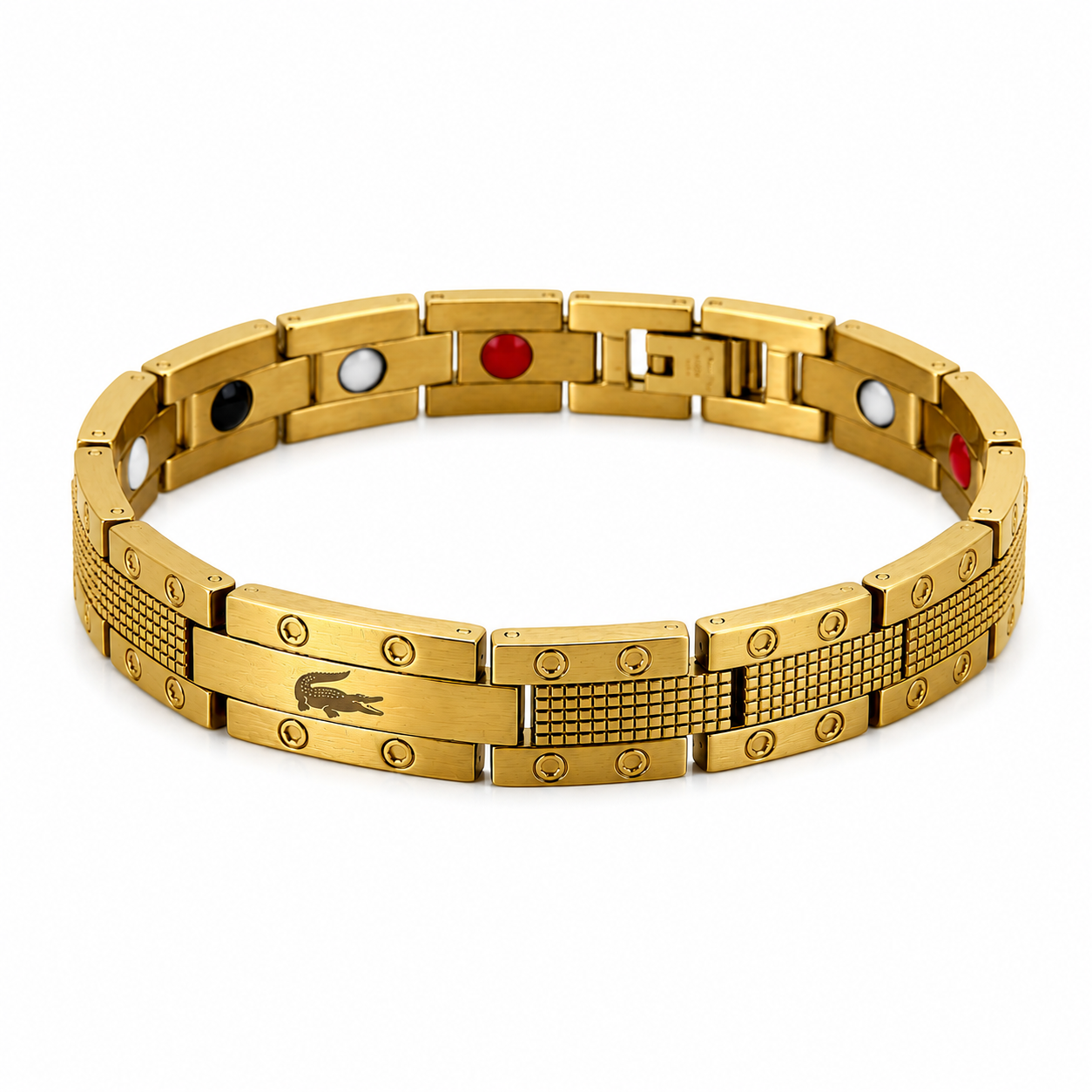 Lacoste Titanium Energy Link Bracelet –Gold color