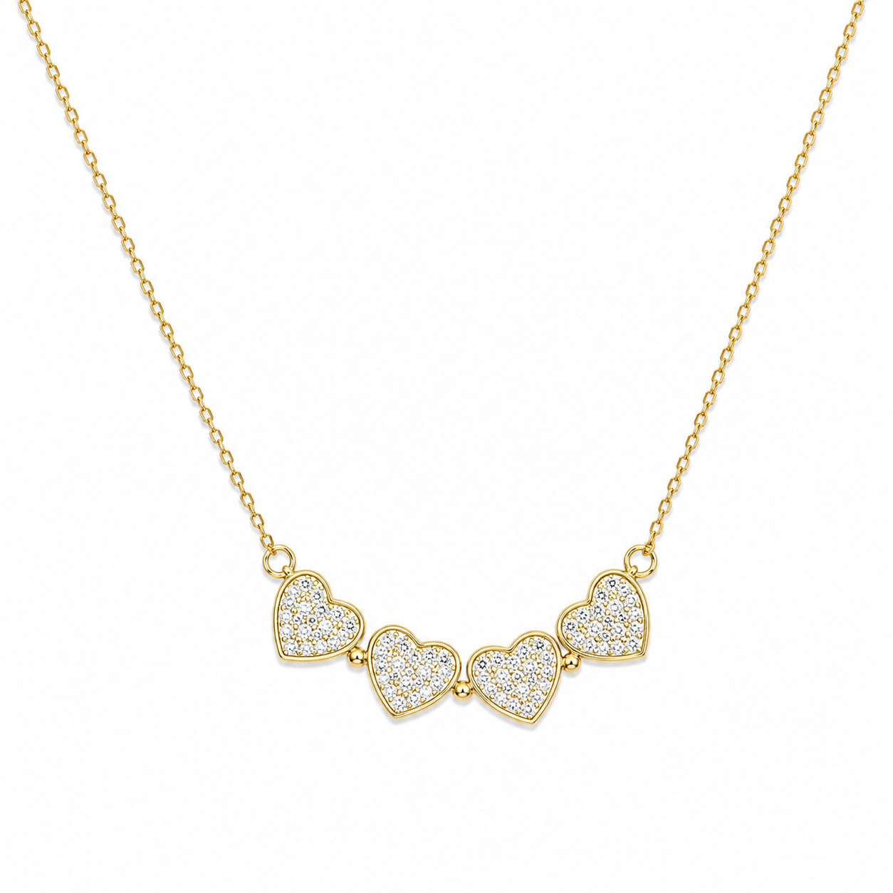 Convertible Sparkling Clover Necklace (2-in-1)