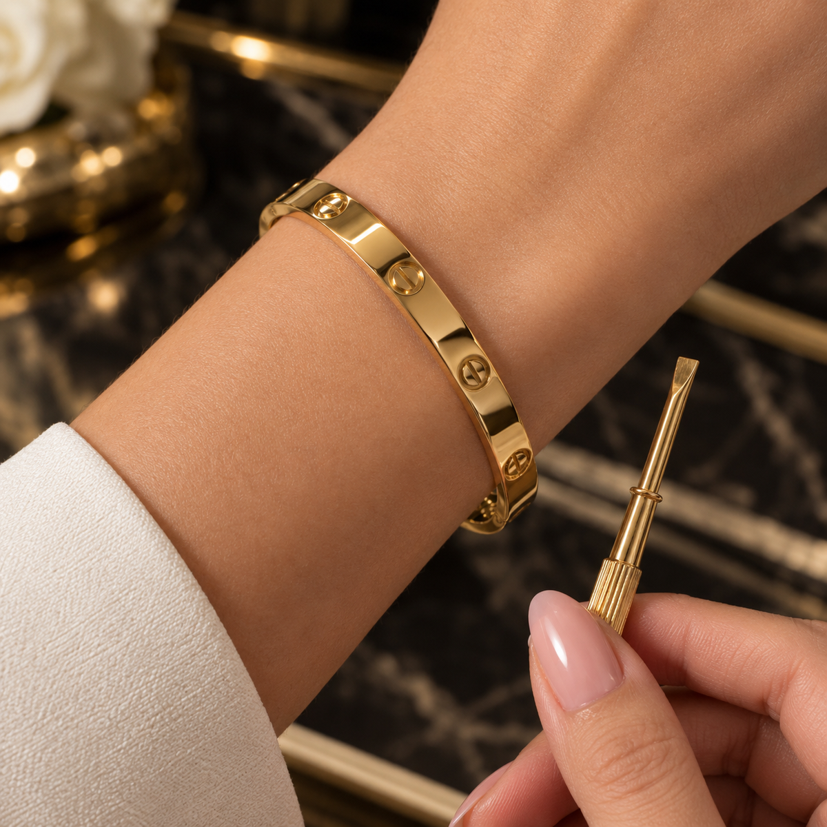 VIP seda love Screw-Lock Bangle with Screwdriver