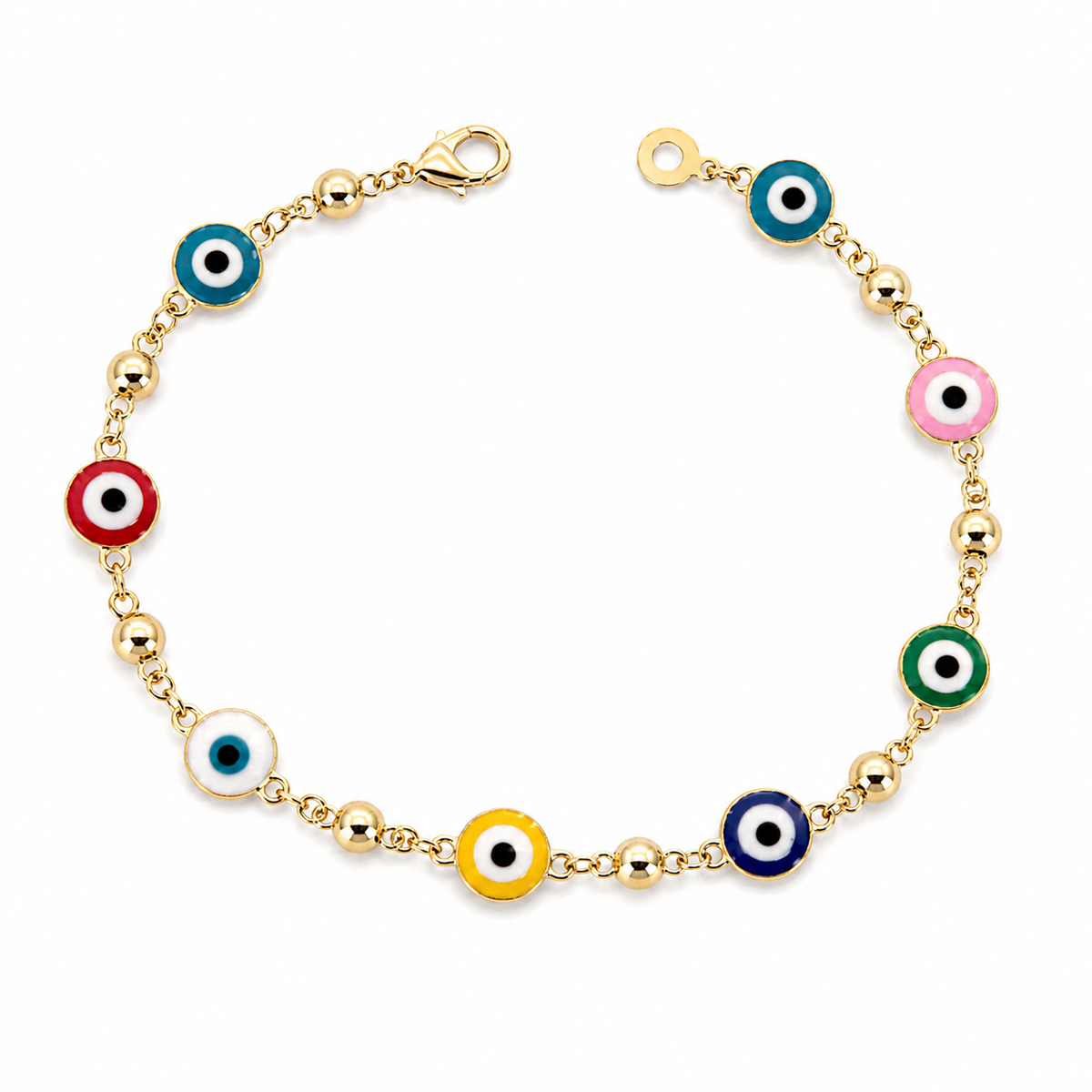 Multicolor Evil Eye Bracelet