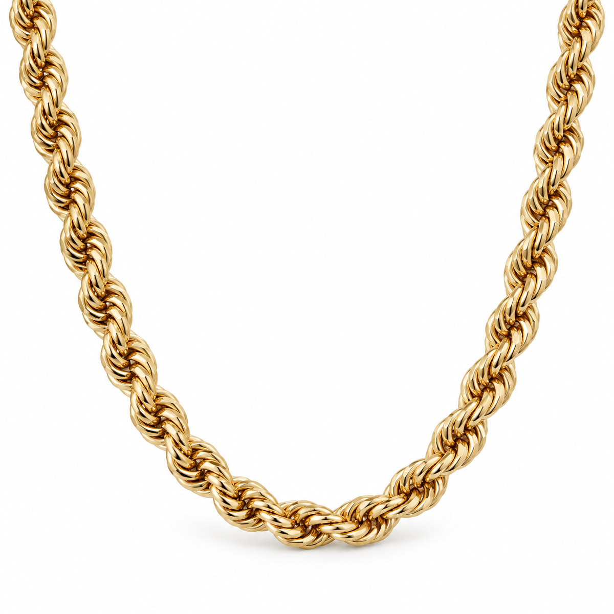 Elegant Rope Chain Set – 18K Gold-Plated Classic(45cm)