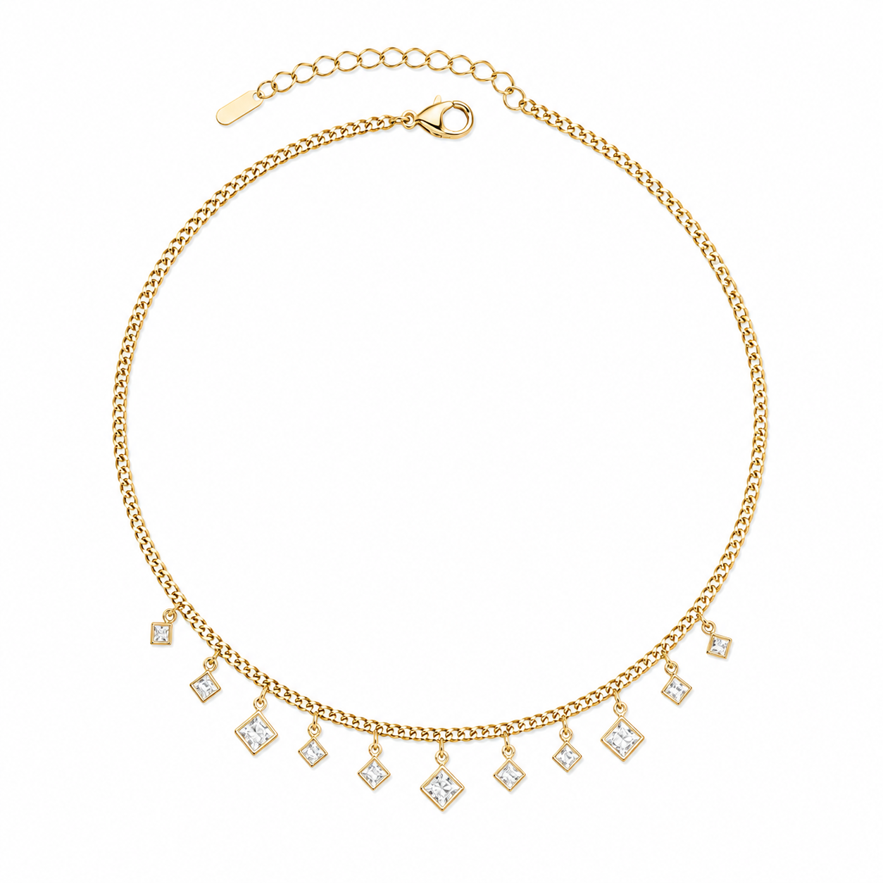 Dainty Crystal Drop Necklace