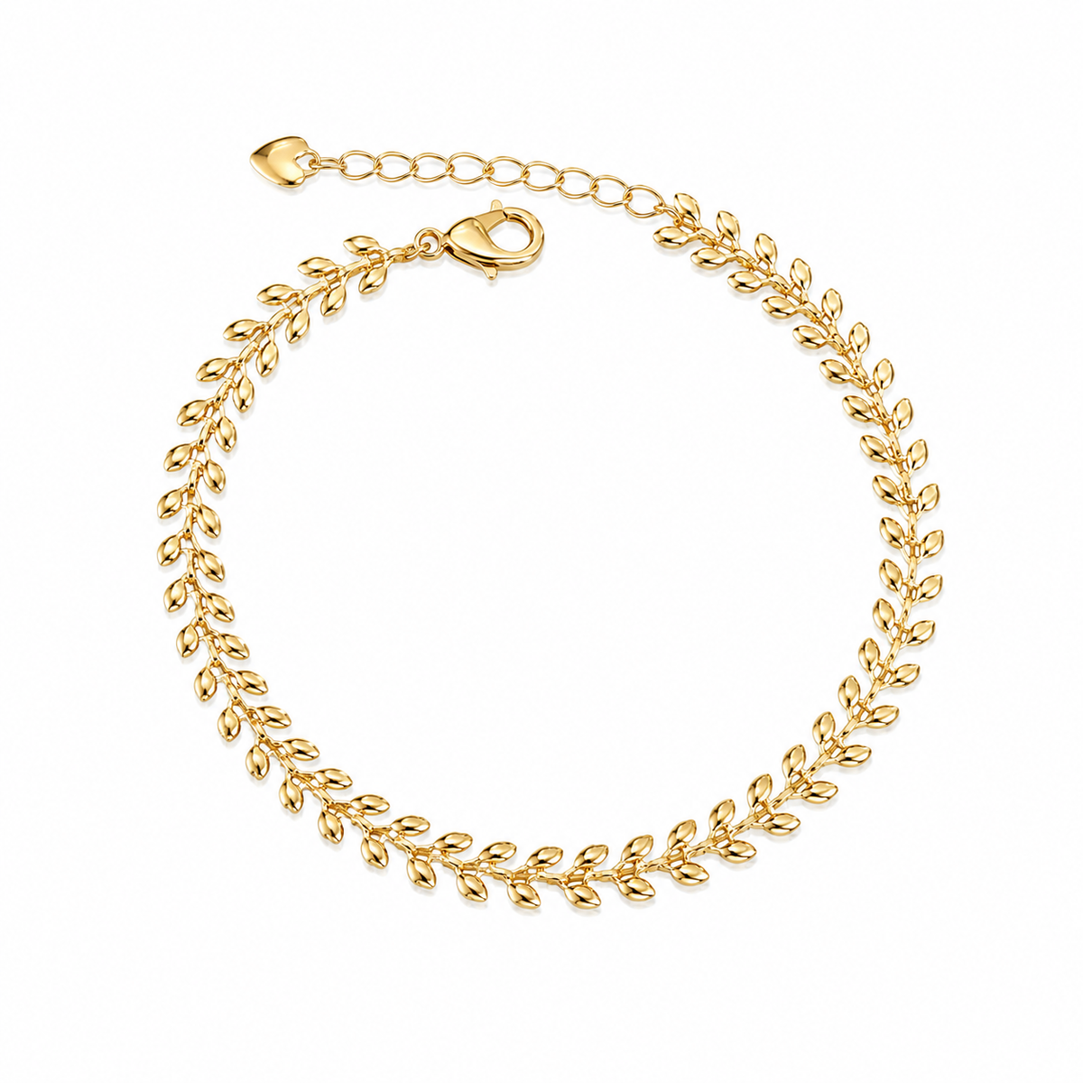 Wheat Golden Leaf Chain Bracelet ✨