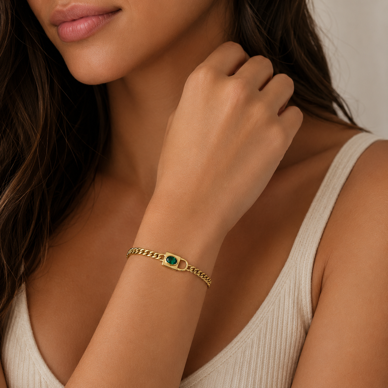 Colored Lock Bracelet