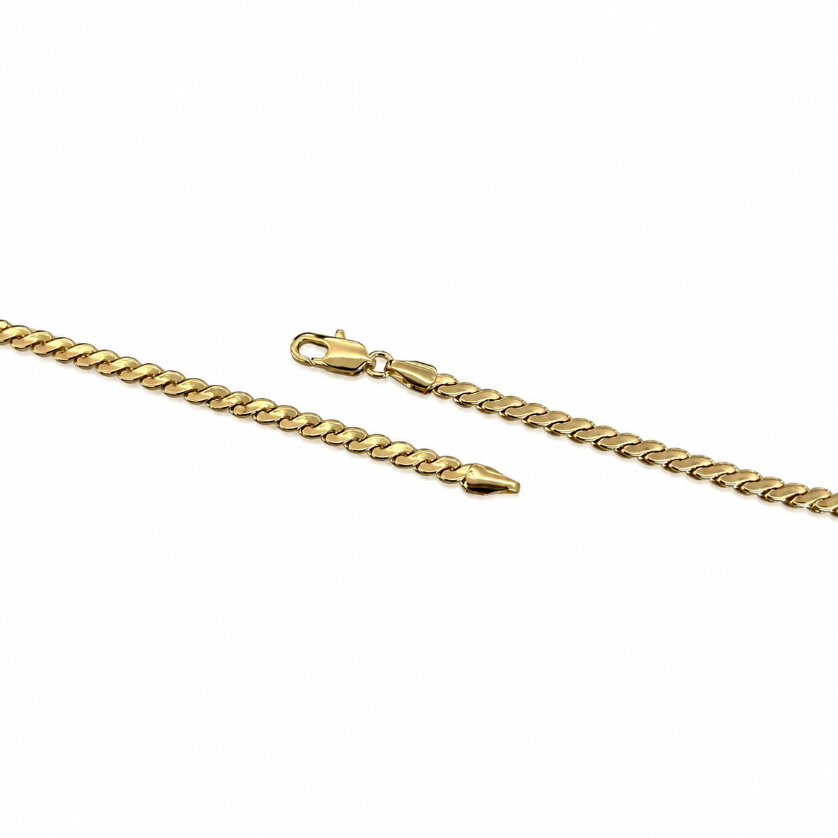 Sleek Flat Snake Chain Necklace(60cm)💛✨ | Poshewix – view 3