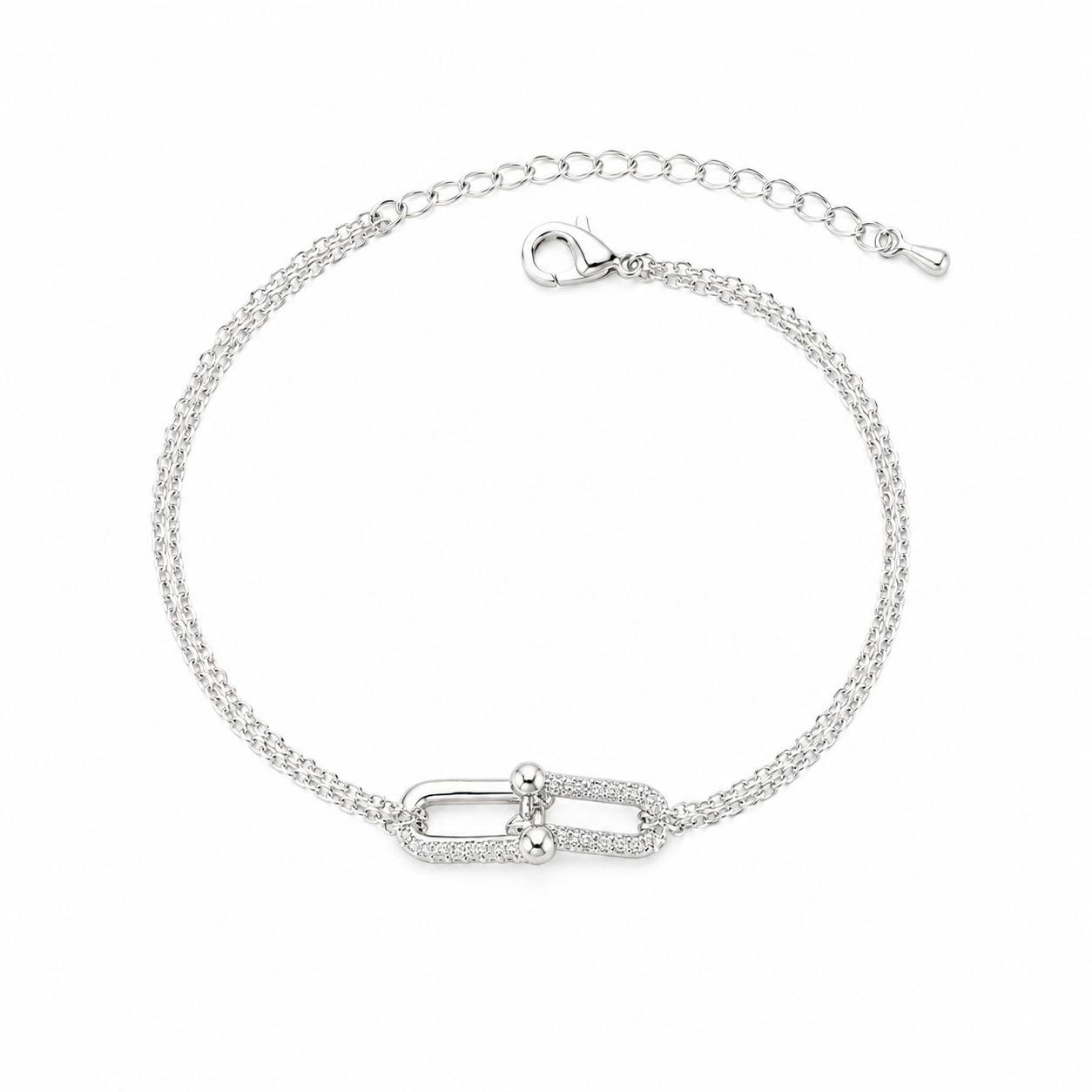 Tiffany silver Sparkling Link Bracelet