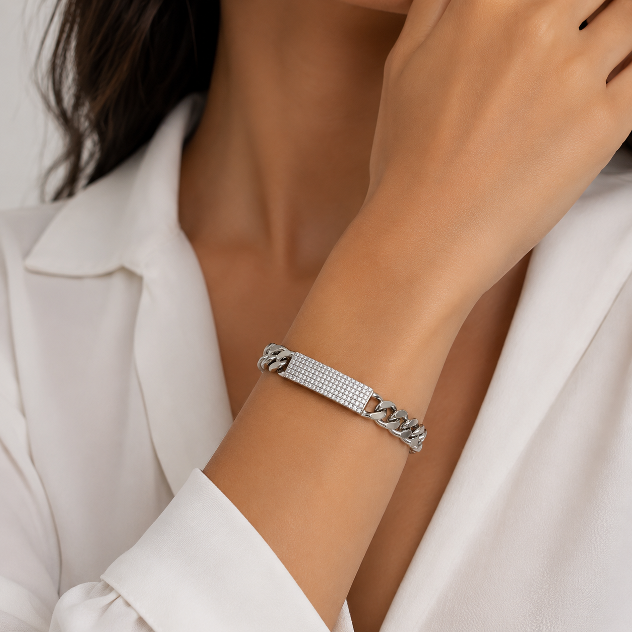 Strip Cuban Shine” Bracelet