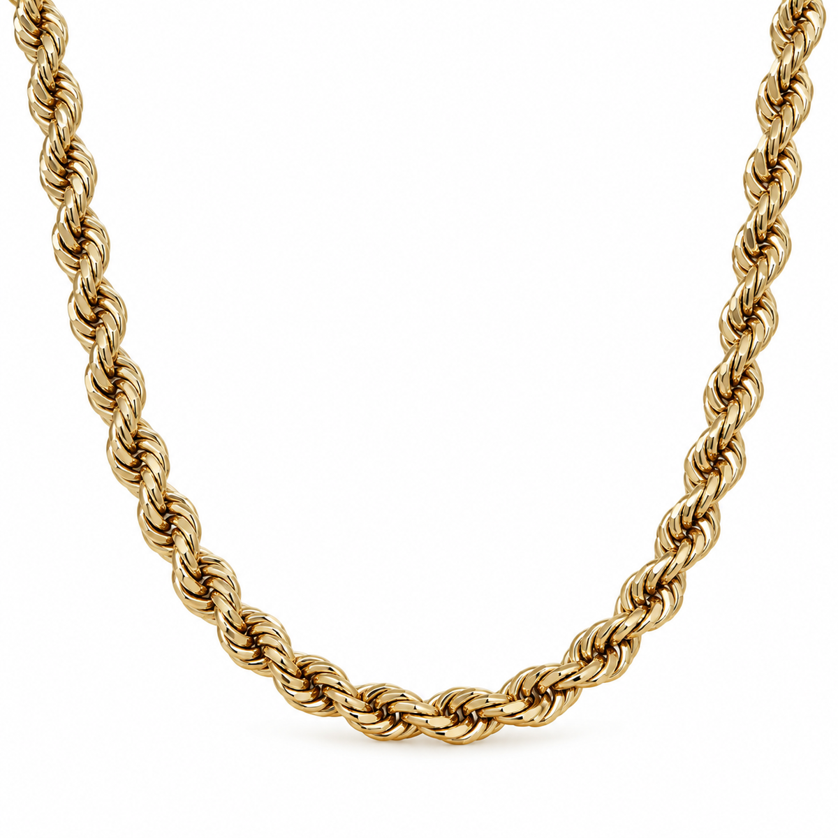 Classic Rope Chain Collection – 18K Gold Edition(60cm)