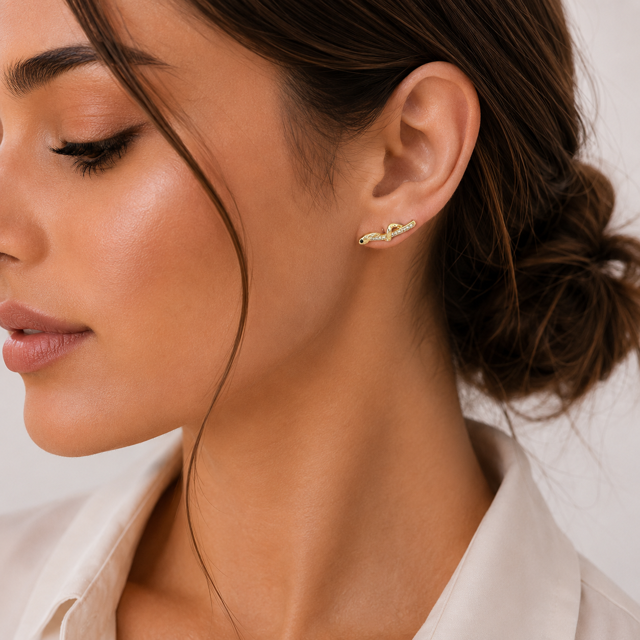 Snake Ear Climber Earrings