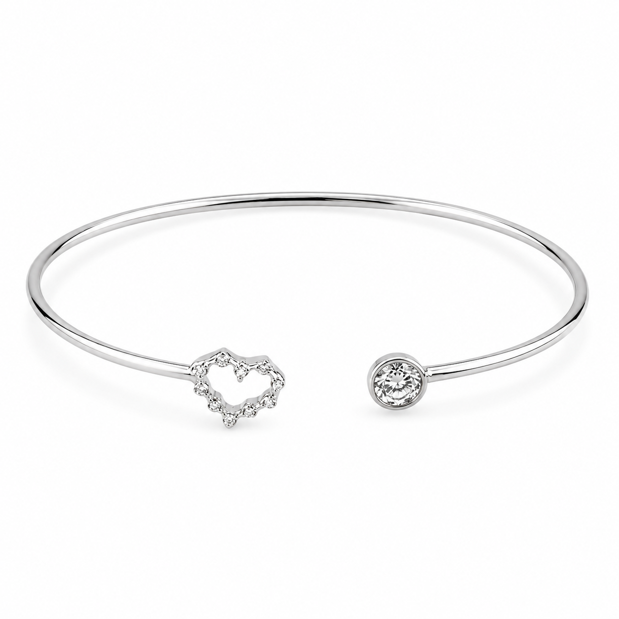 silver 925 minimalist Orbit Cuff – Minimal Silver Radiance