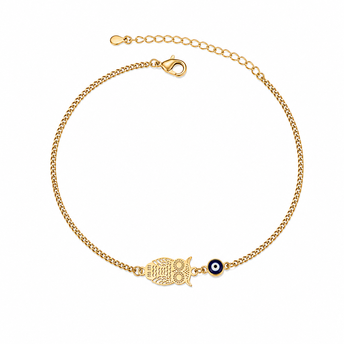 Owl Evil Eye Anklet
