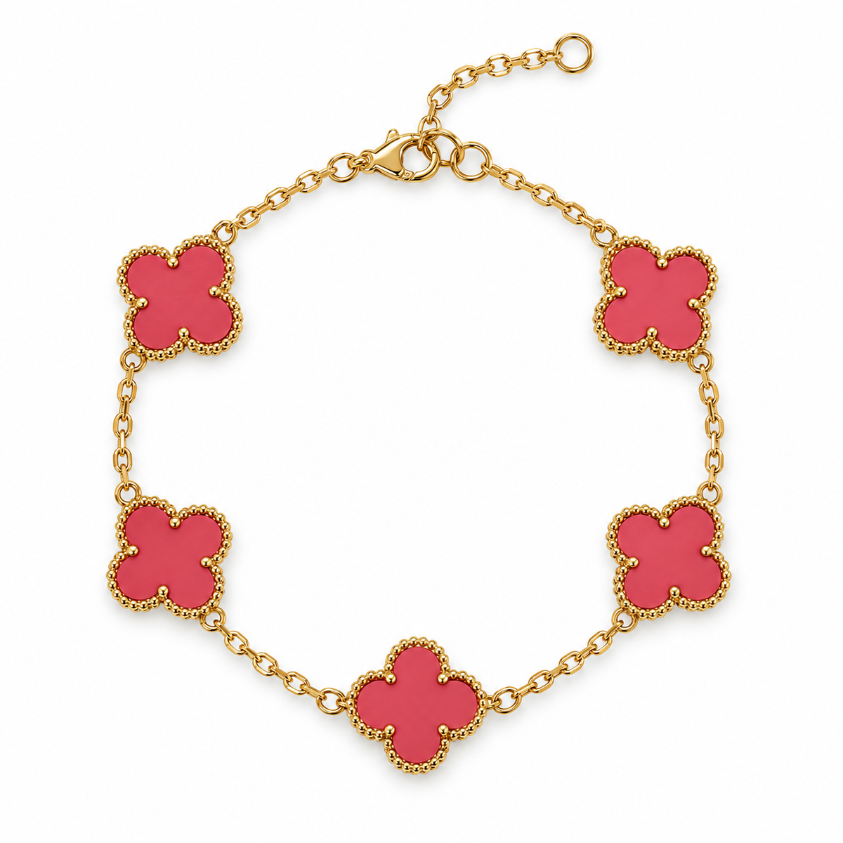 Vip Clover Enamel Bracelet – Sweet & Timeless ✨