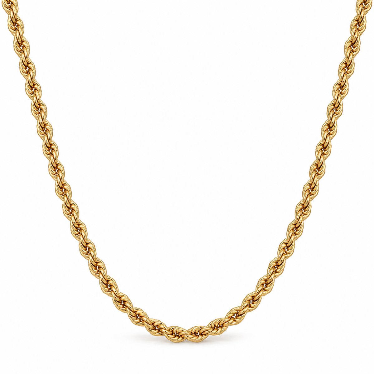 Elegant Rope Chain Set – 18K Gold-Plated Classic(45cm)