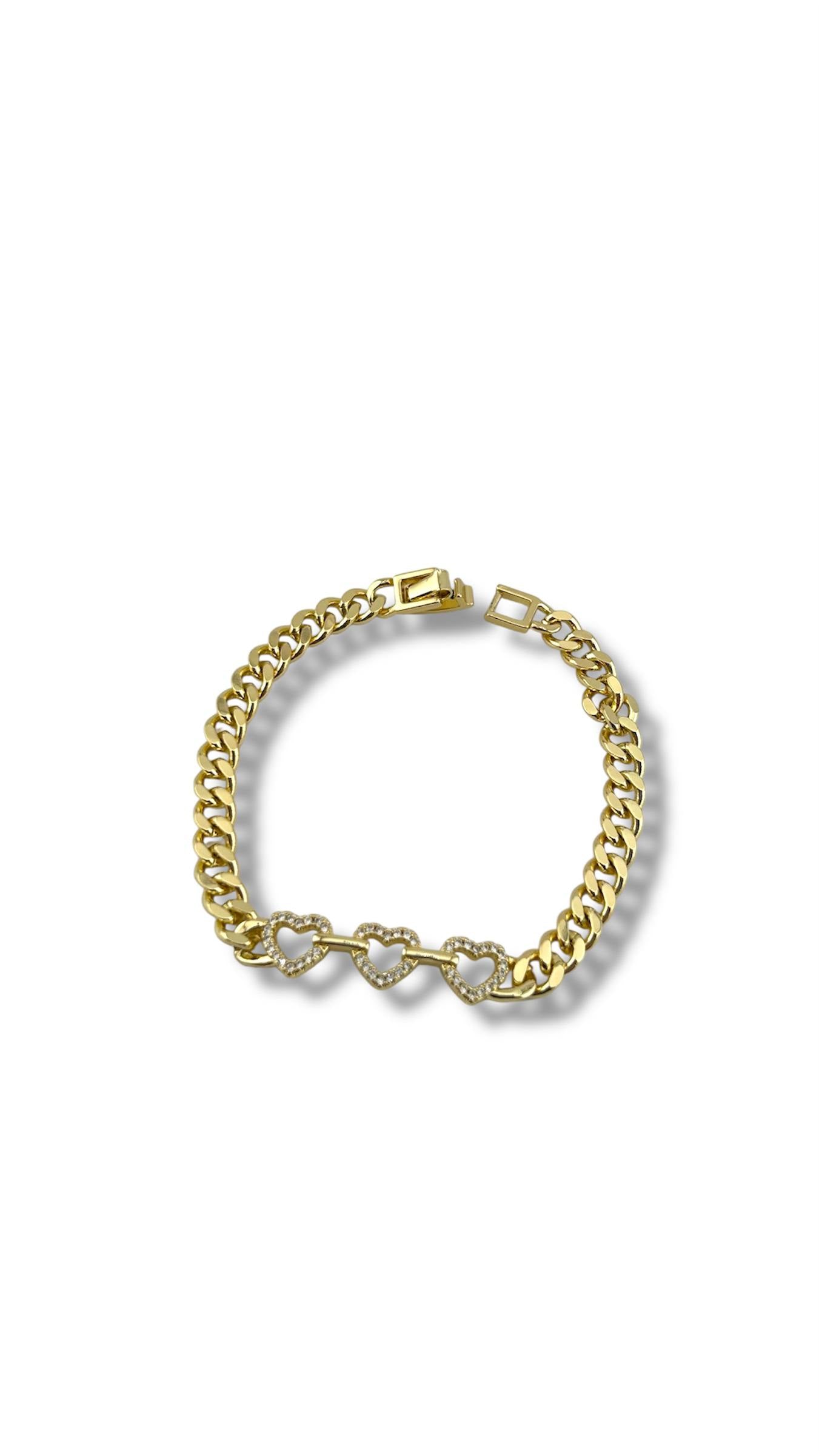 Linked Hearts Bracelet